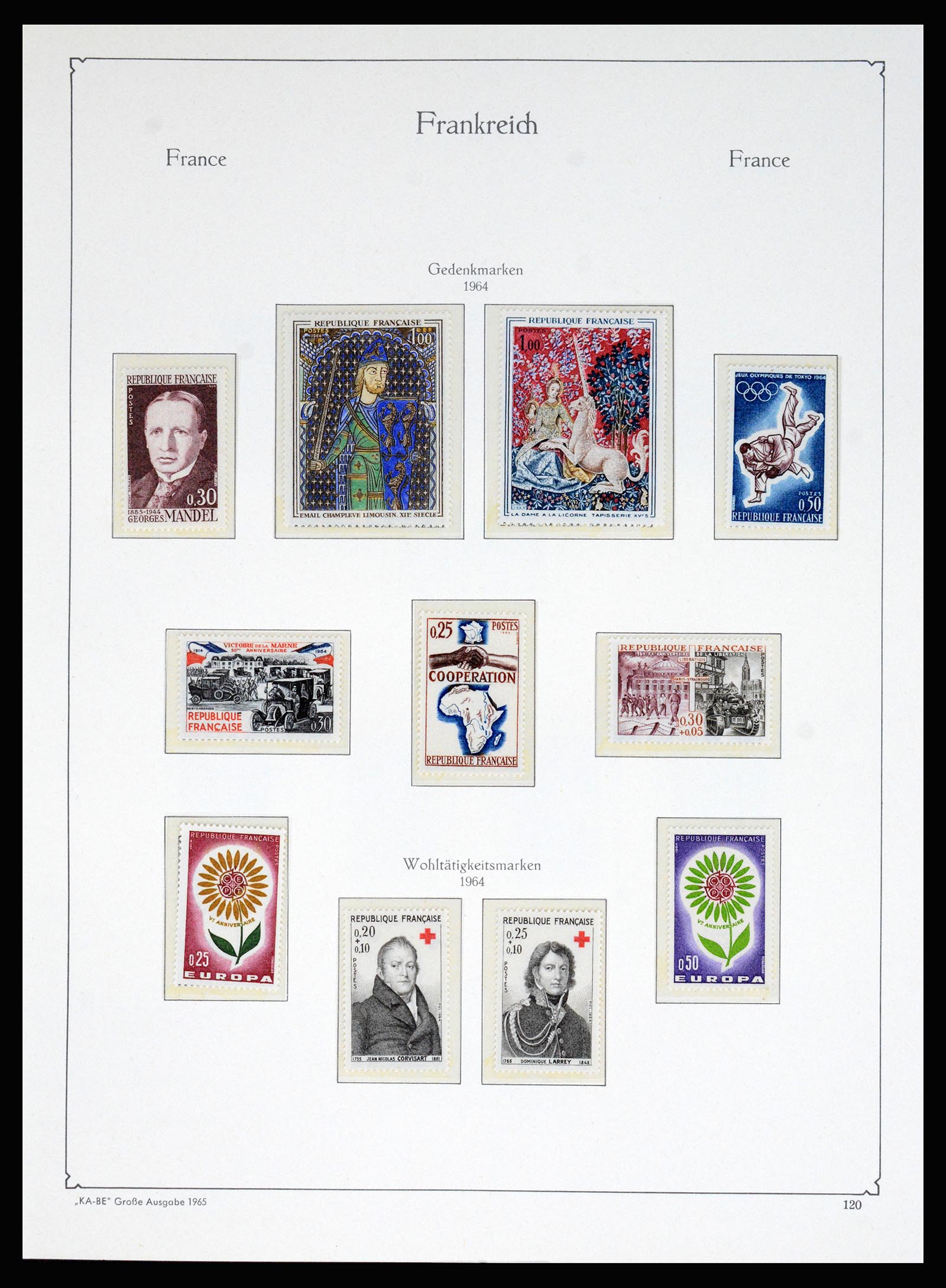 37187 104 - Postzegelverzameling 37187 Frankrijk 1932-1966.
