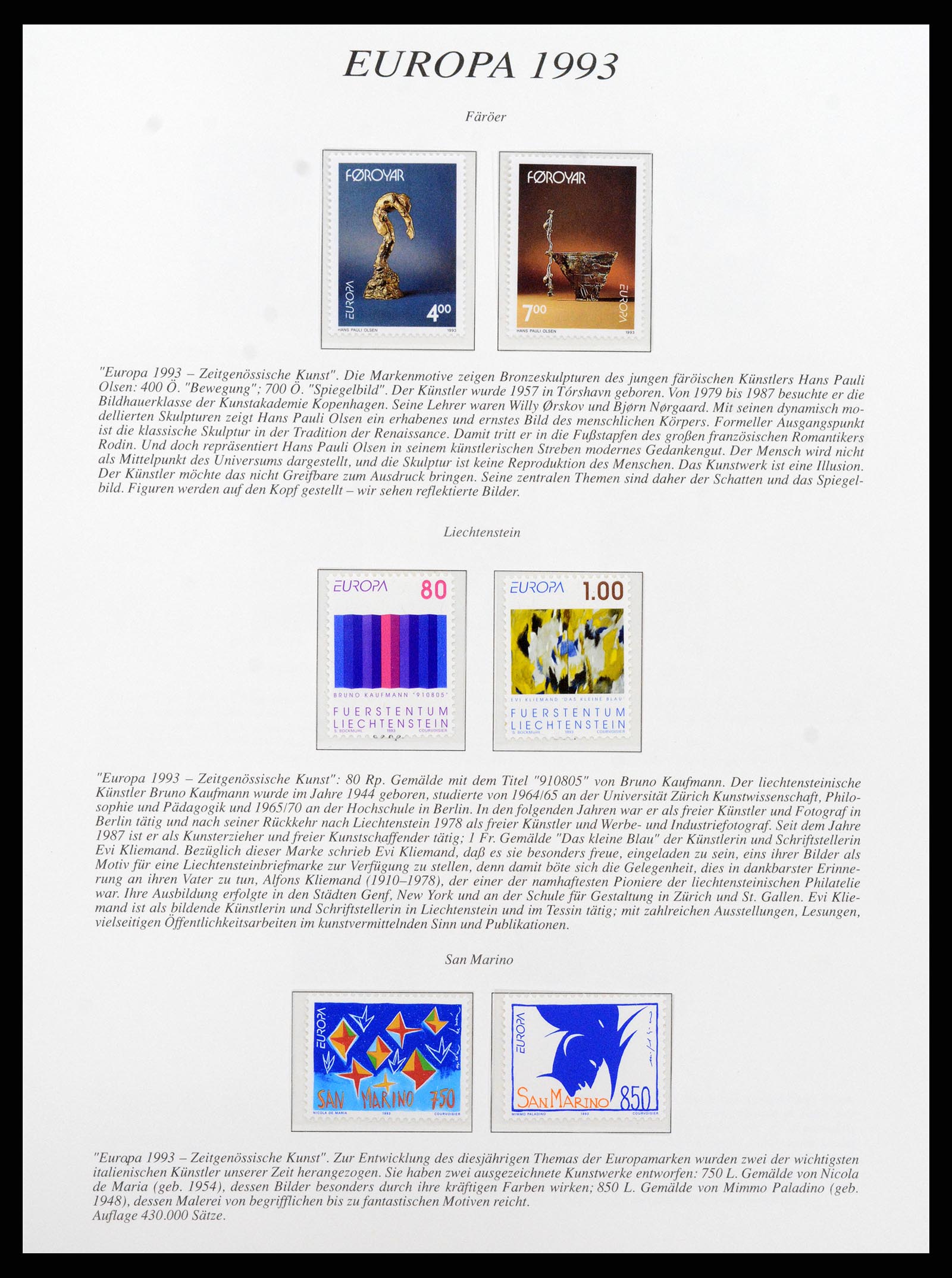 37188 008 - Stamp collection 37188 Europa CEPT 1993-2007.