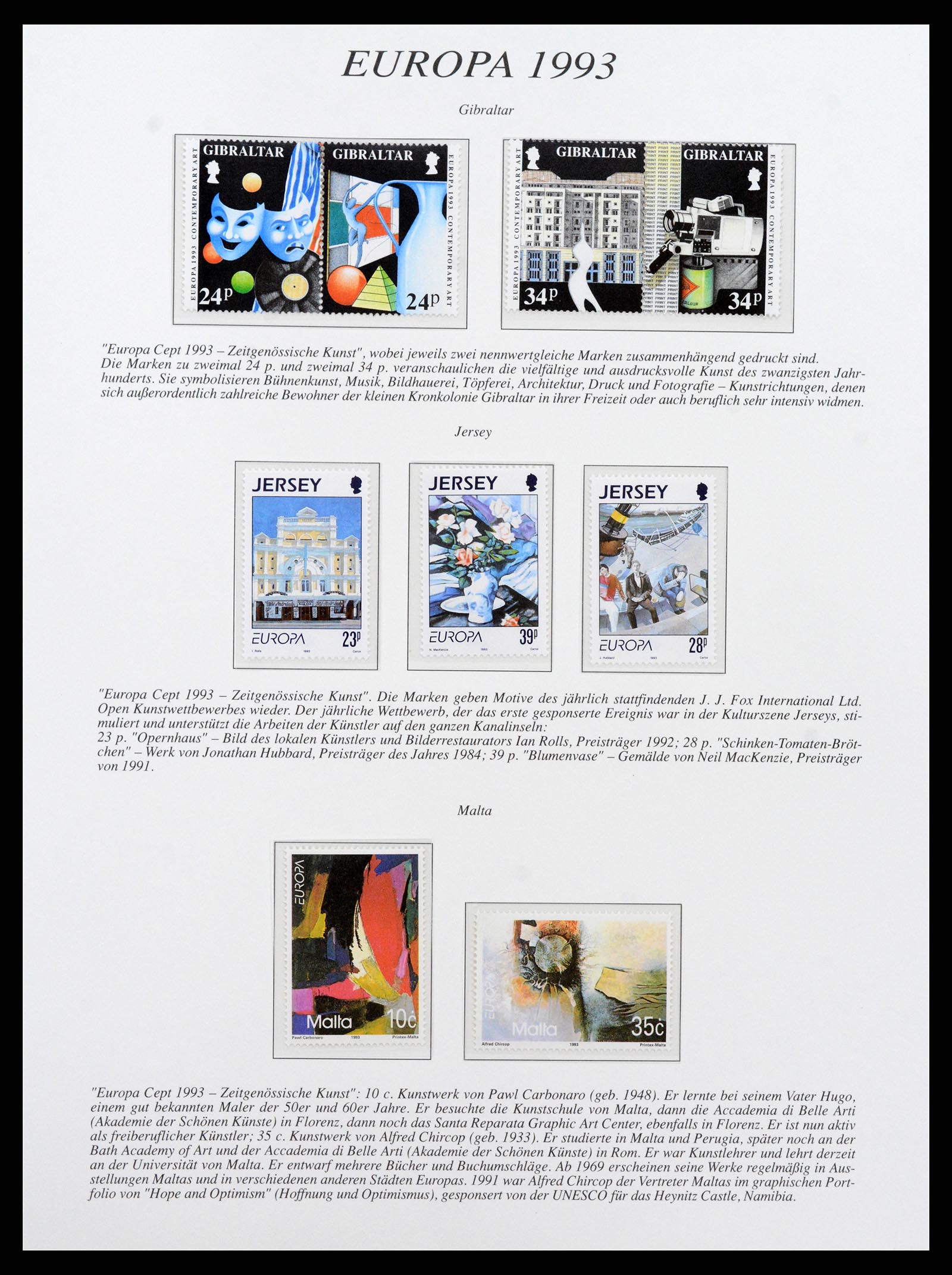 37188 009 - Postzegelverzameling 37188 Europa CEPT 1993-2007.