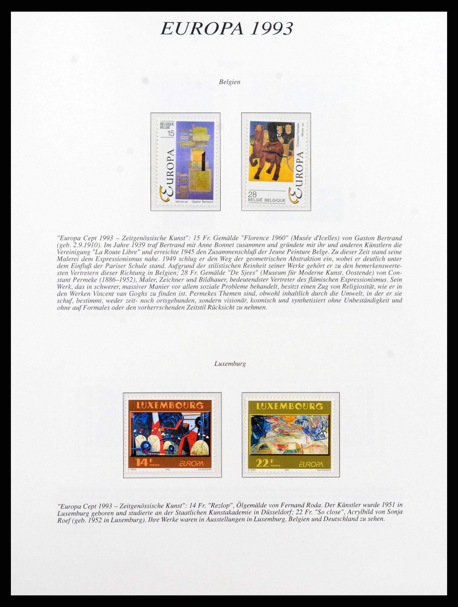 37188 012 - Stamp collection 37188 Europa CEPT 1993-2007.