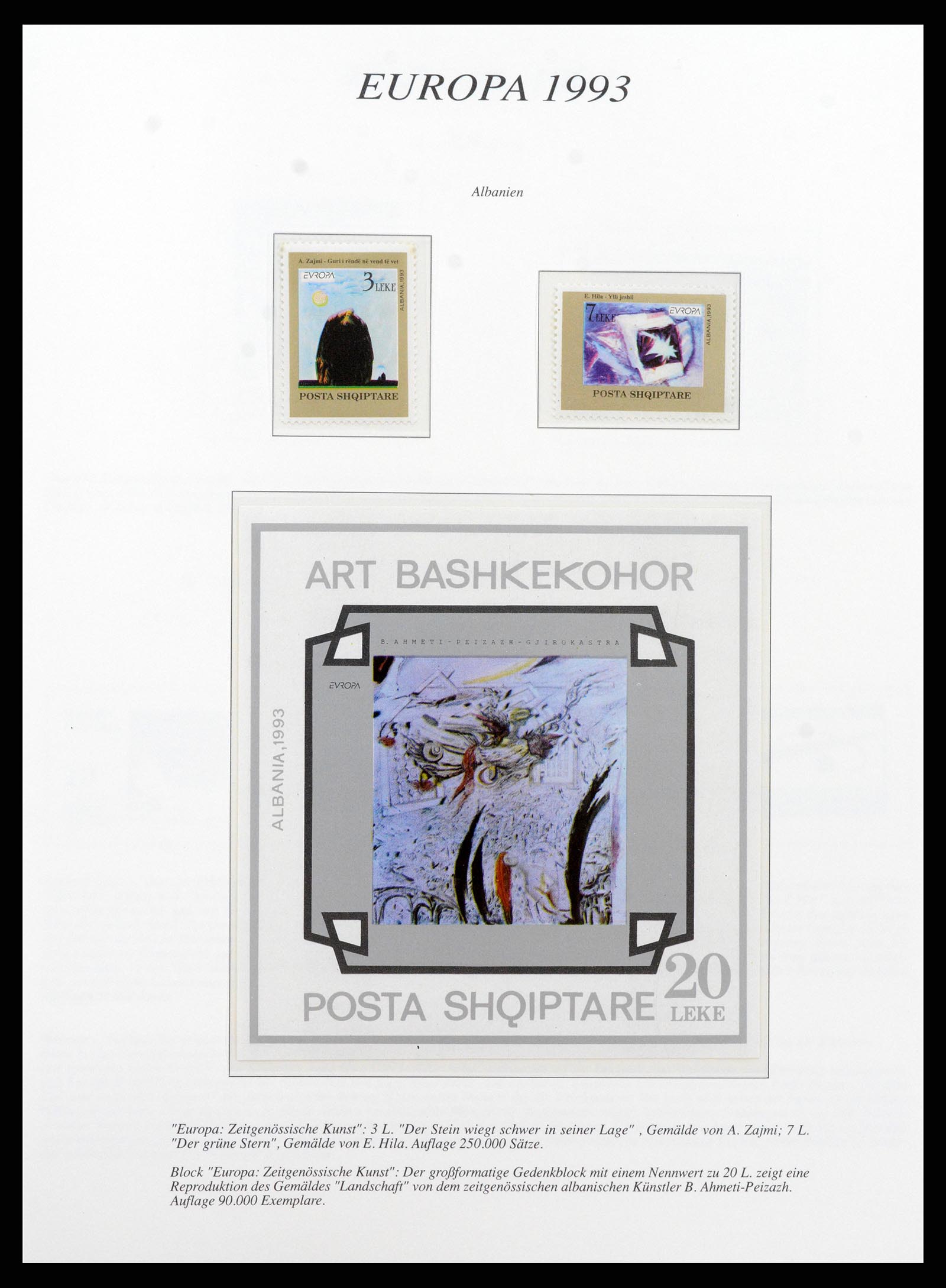 37188 025 - Postzegelverzameling 37188 Europa CEPT 1993-2007.