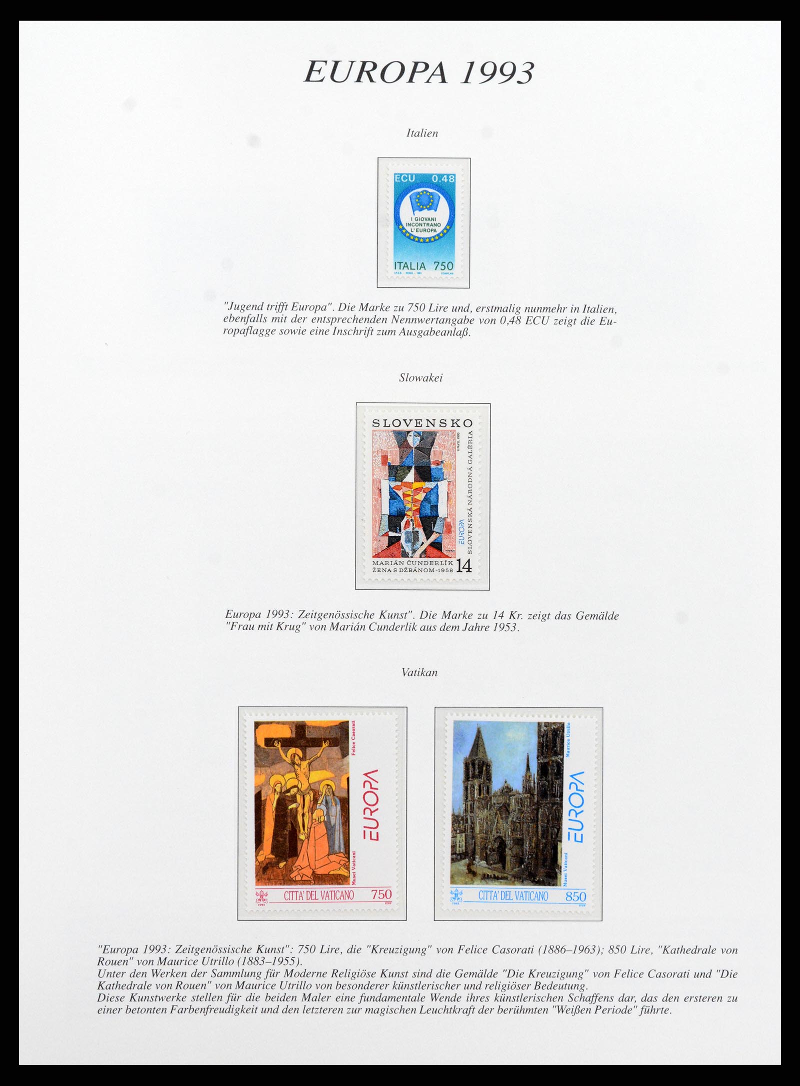 37188 028 - Postzegelverzameling 37188 Europa CEPT 1993-2007.
