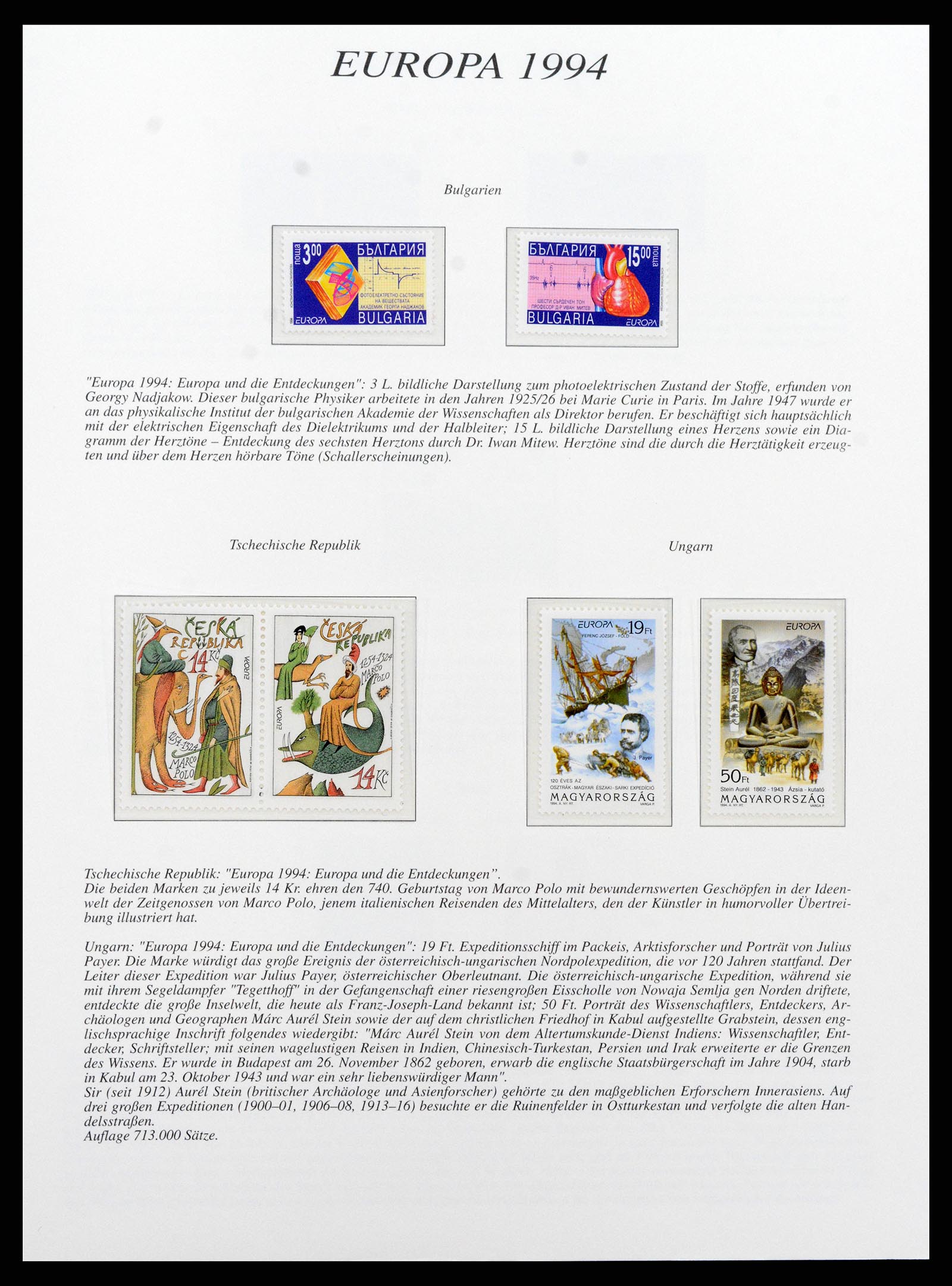 37188 039 - Stamp collection 37188 Europa CEPT 1993-2007.