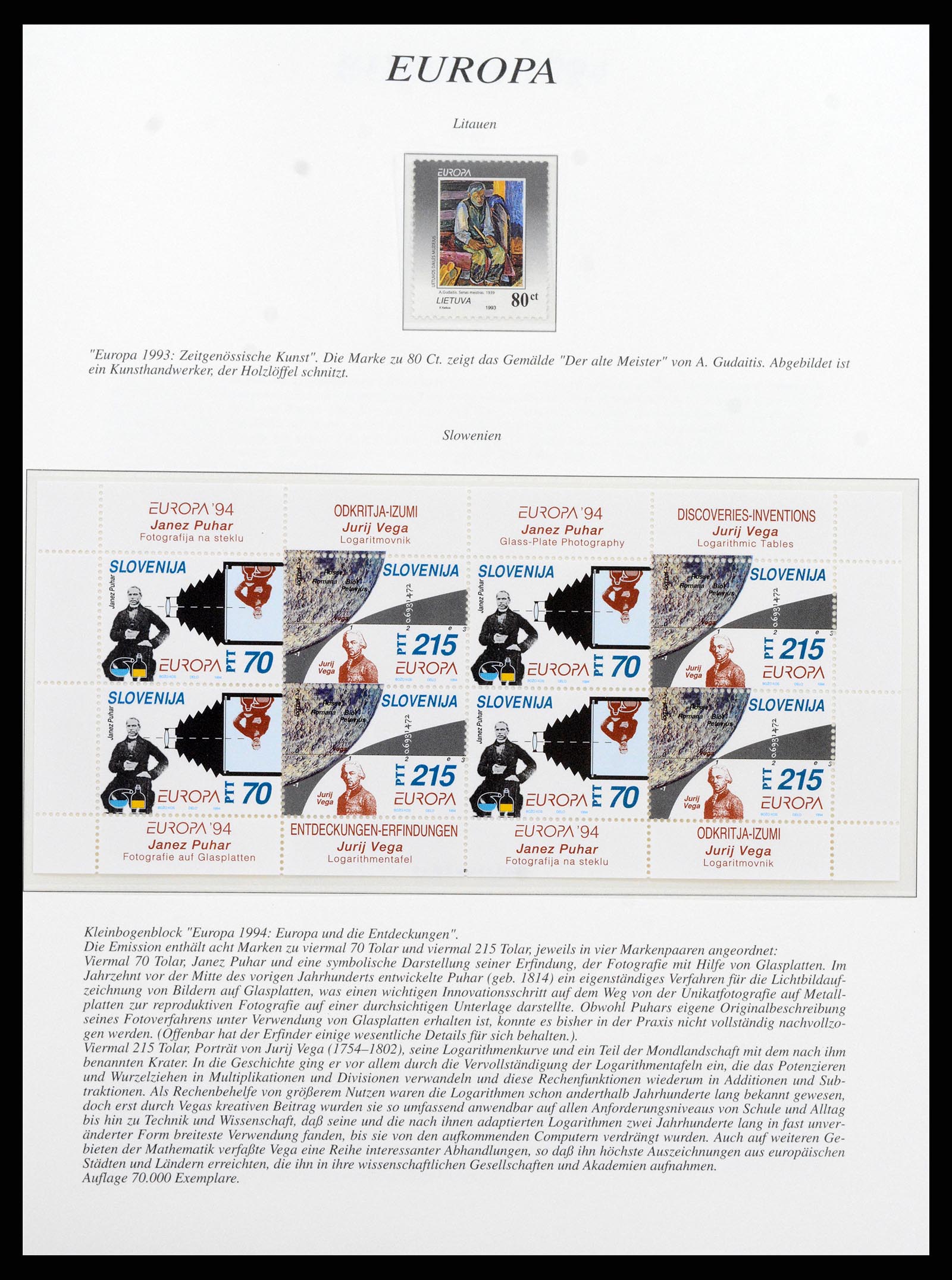 37188 047 - Postzegelverzameling 37188 Europa CEPT 1993-2007.