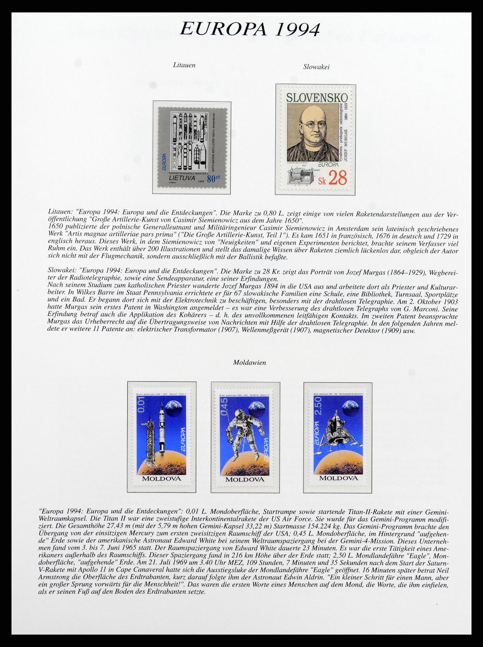 37188 054 - Postzegelverzameling 37188 Europa CEPT 1993-2007.