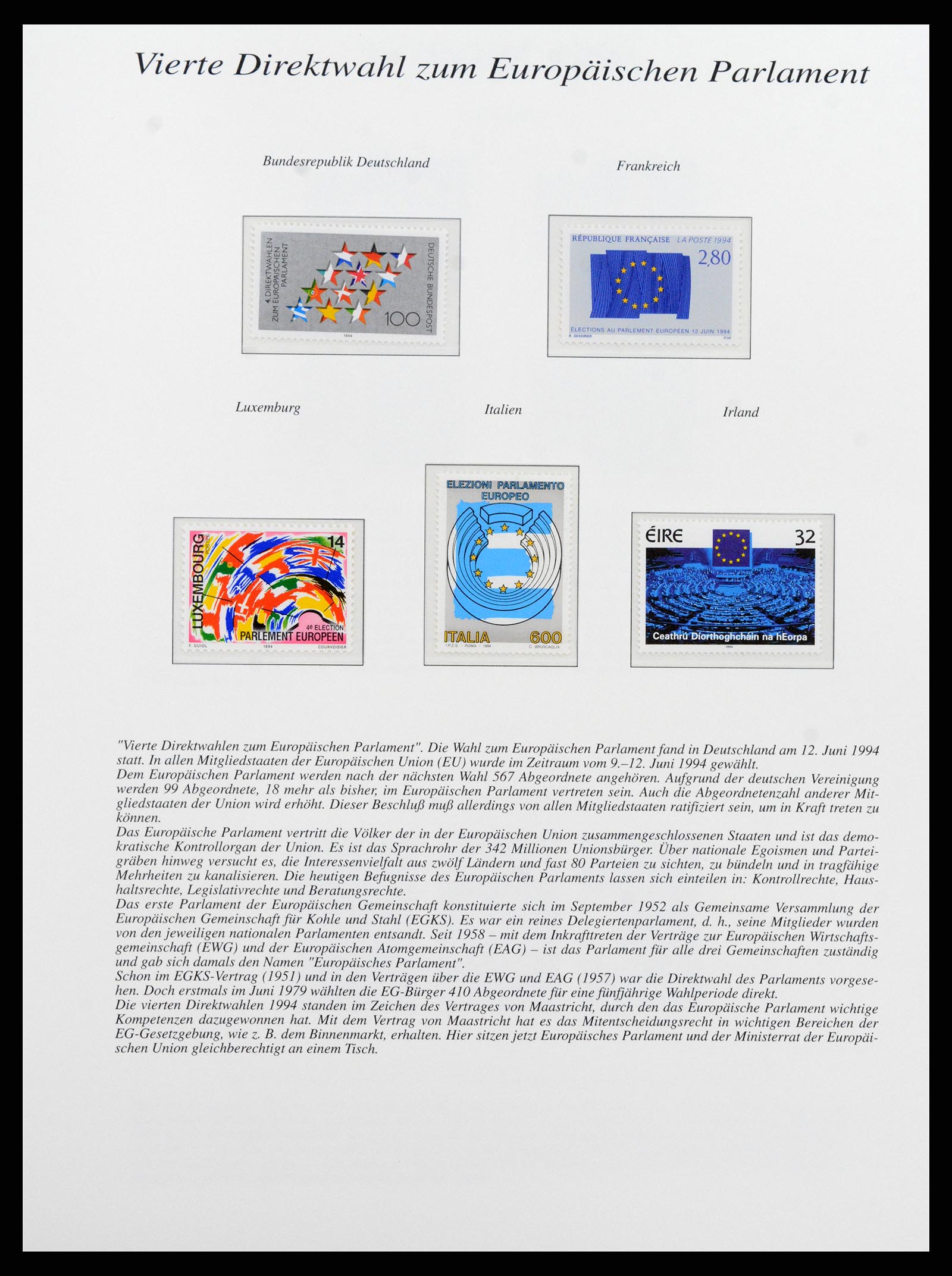 37188 055 - Postzegelverzameling 37188 Europa CEPT 1993-2007.