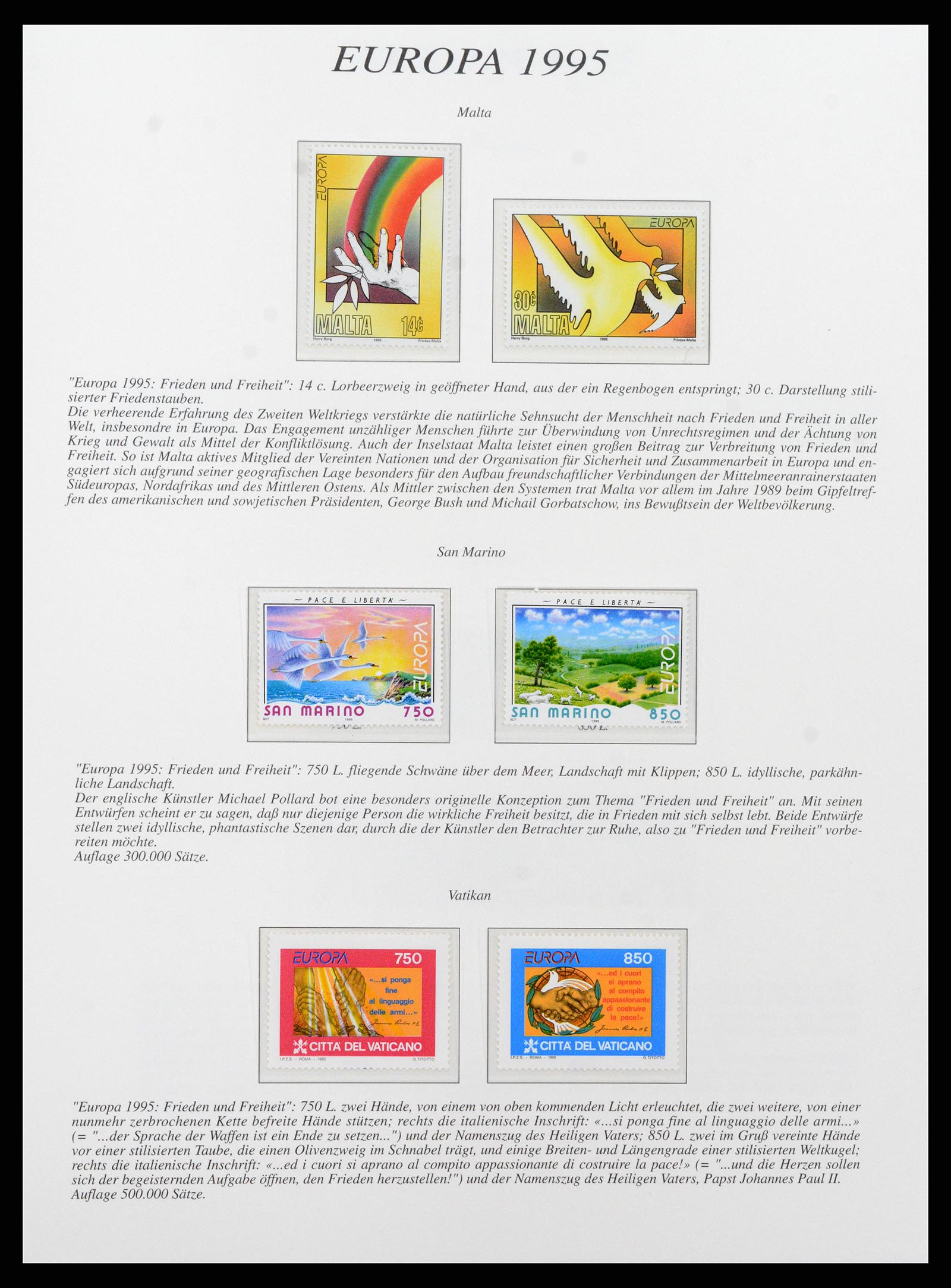 37188 060 - Postzegelverzameling 37188 Europa CEPT 1993-2007.