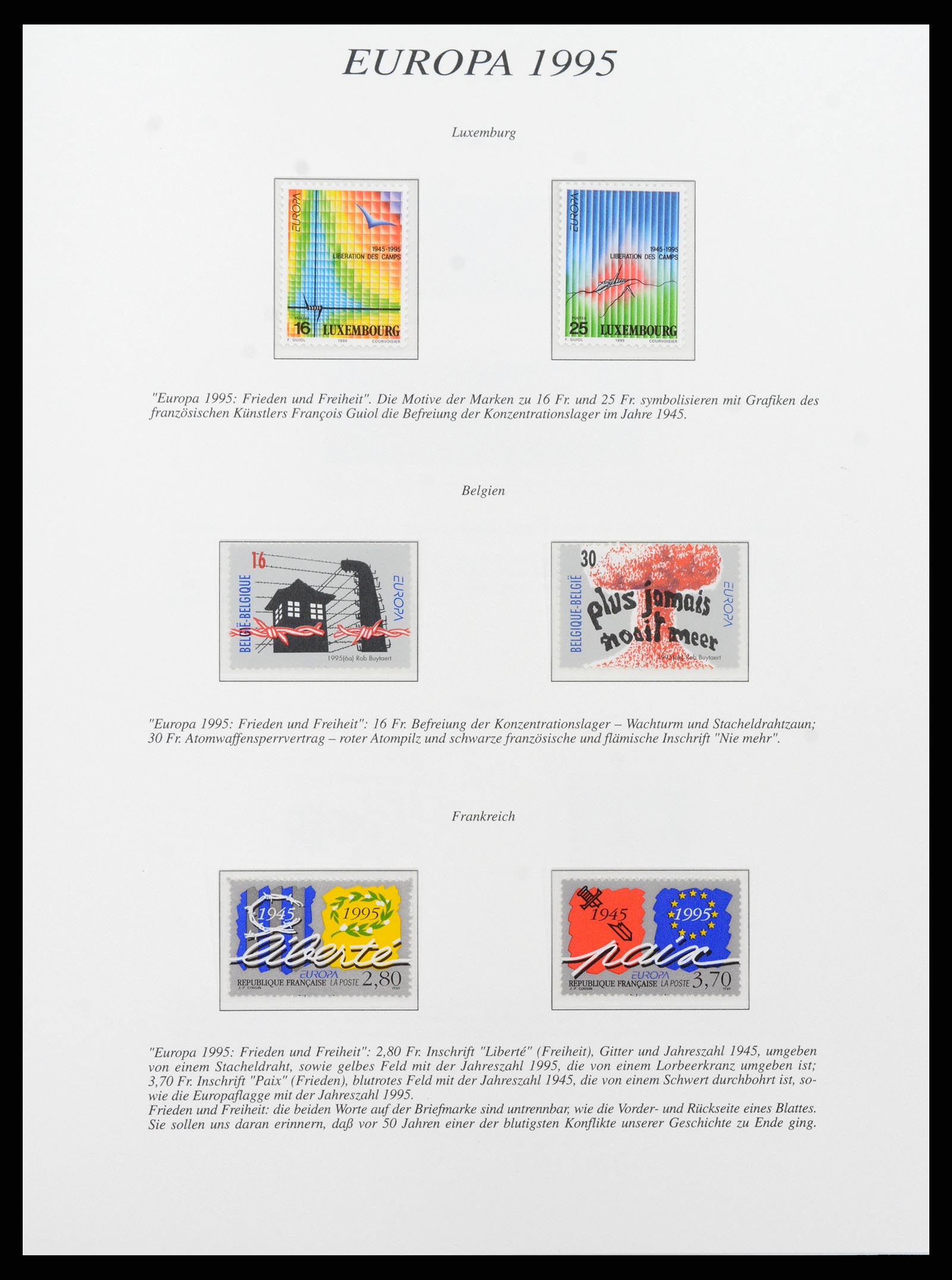 37188 070 - Stamp collection 37188 Europa CEPT 1993-2007.