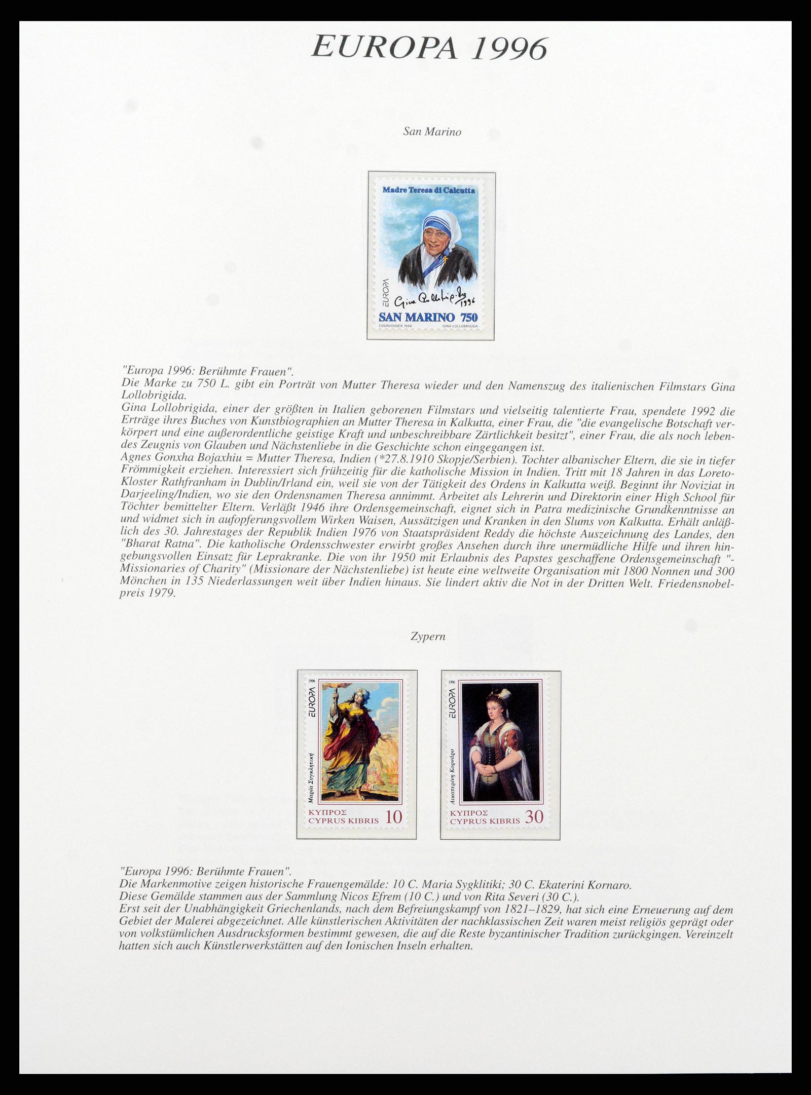 37188 079 - Stamp collection 37188 Europa CEPT 1993-2007.