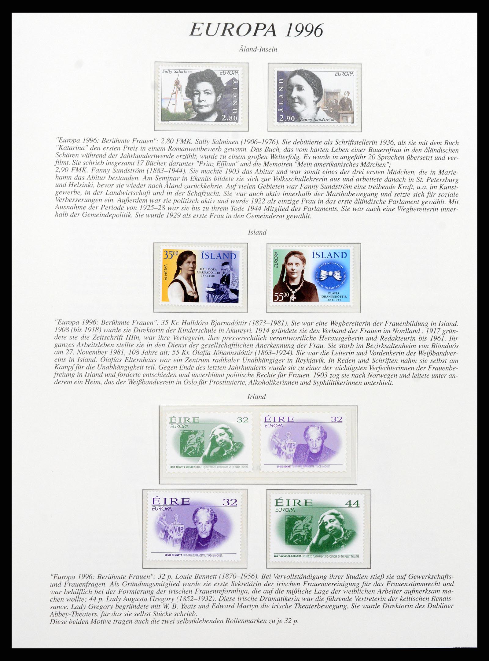 37188 084 - Stamp collection 37188 Europa CEPT 1993-2007.