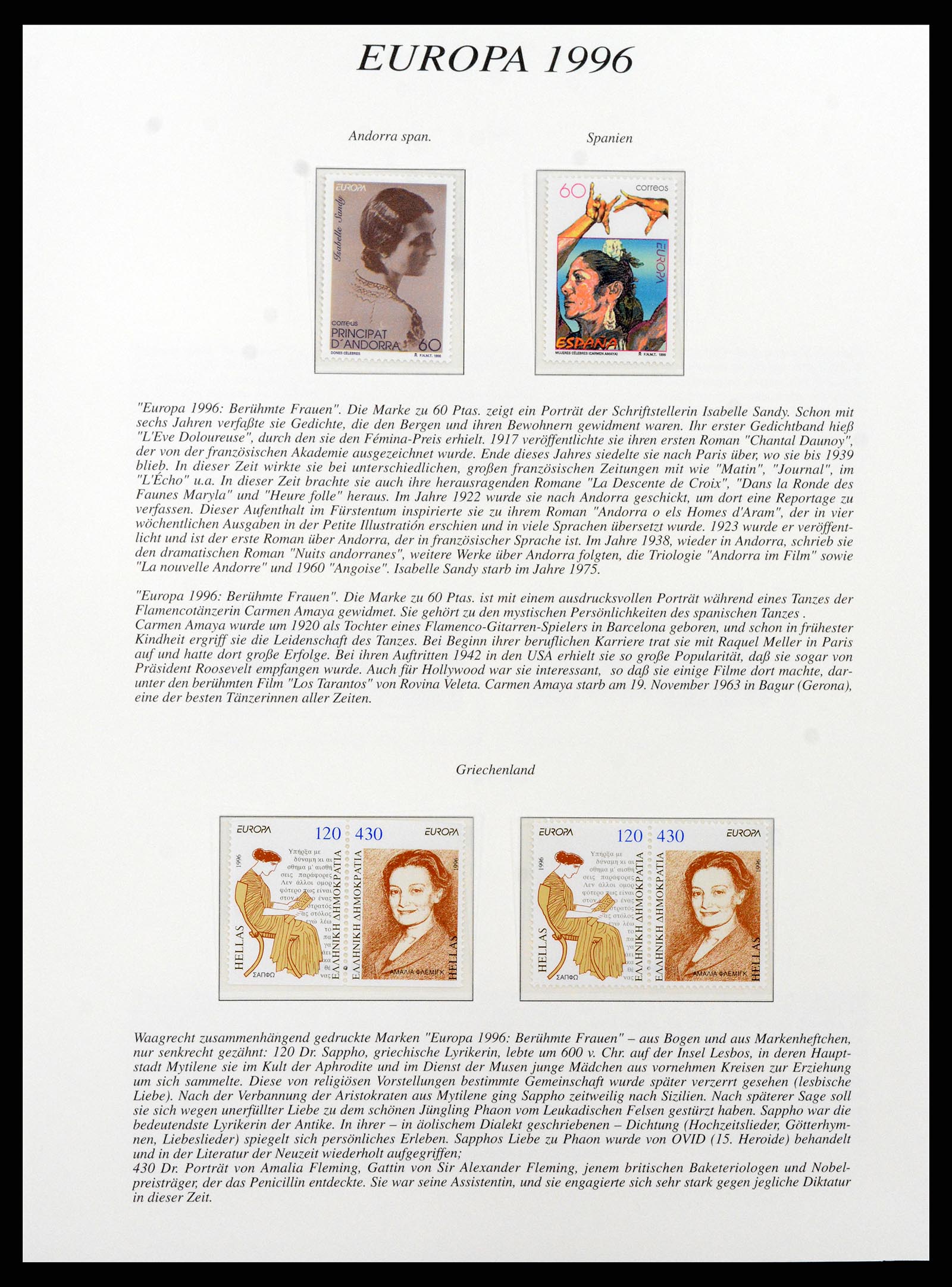 37188 085 - Stamp collection 37188 Europa CEPT 1993-2007.