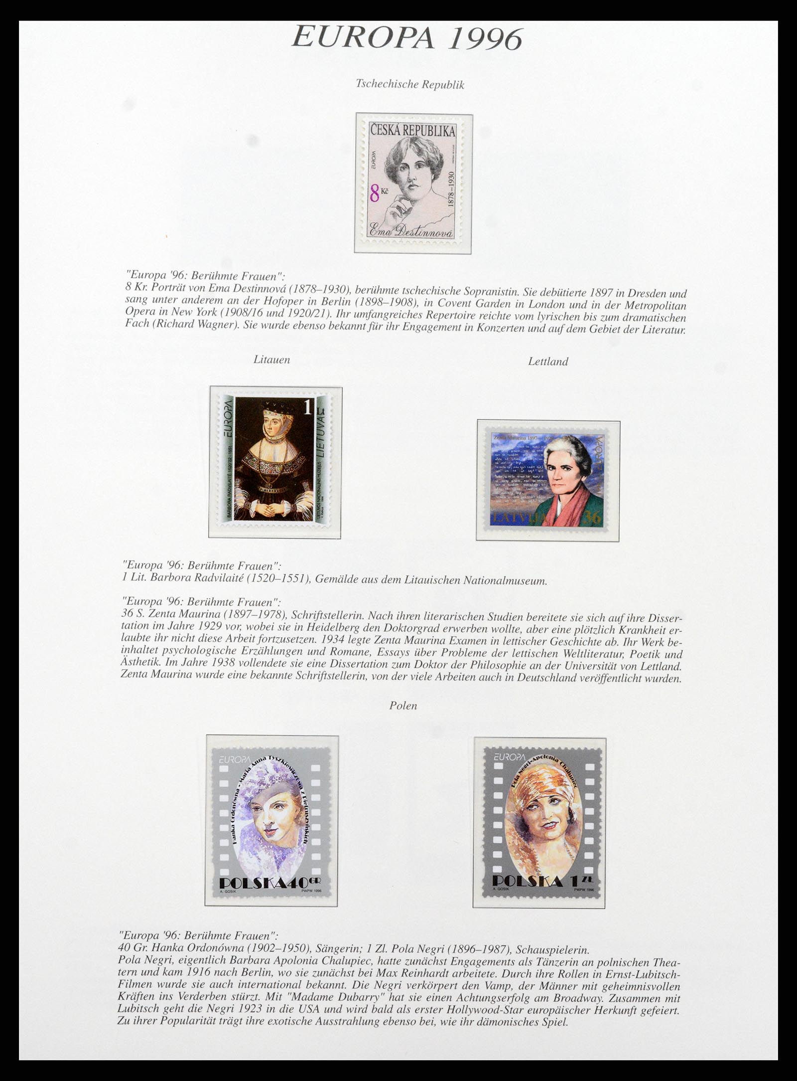 37188 095 - Postzegelverzameling 37188 Europa CEPT 1993-2007.