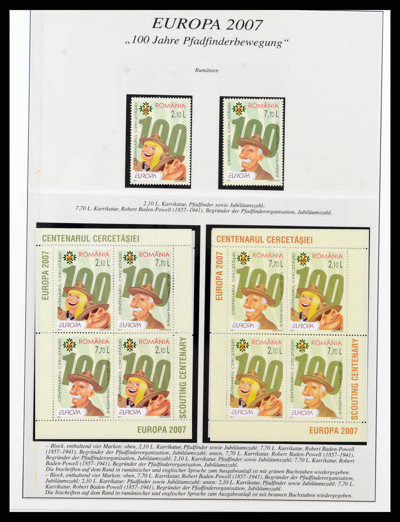 37188 371 - Stamp collection 37188 Europa CEPT 1993-2007.