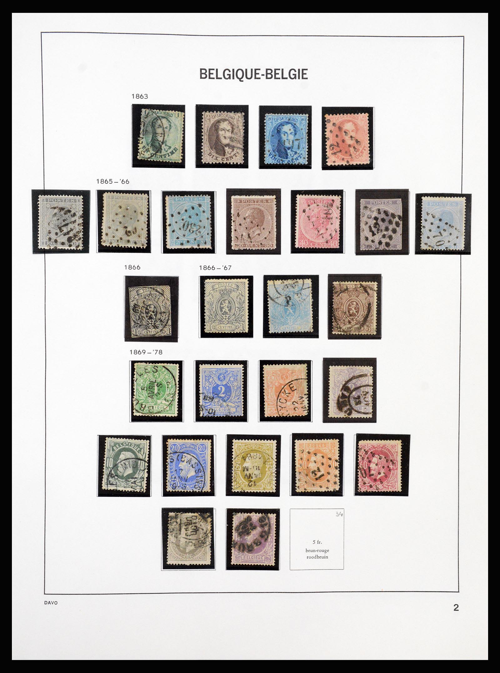37189 002 - Postzegelverzameling 37189 België 1849-2006.