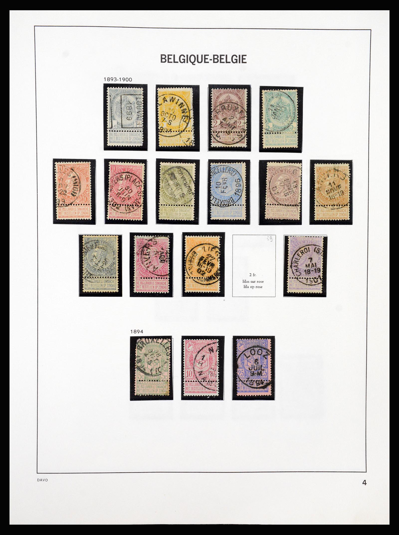 37189 004 - Postzegelverzameling 37189 België 1849-2006.
