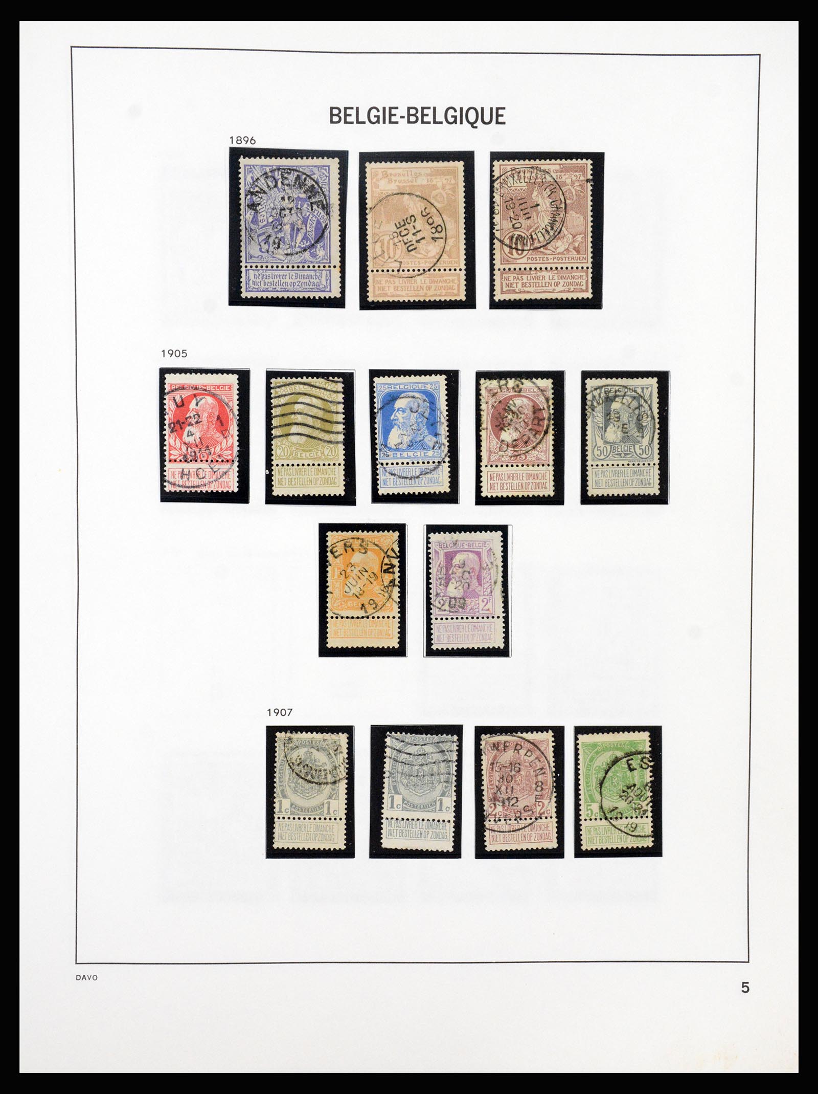 37189 005 - Postzegelverzameling 37189 België 1849-2006.