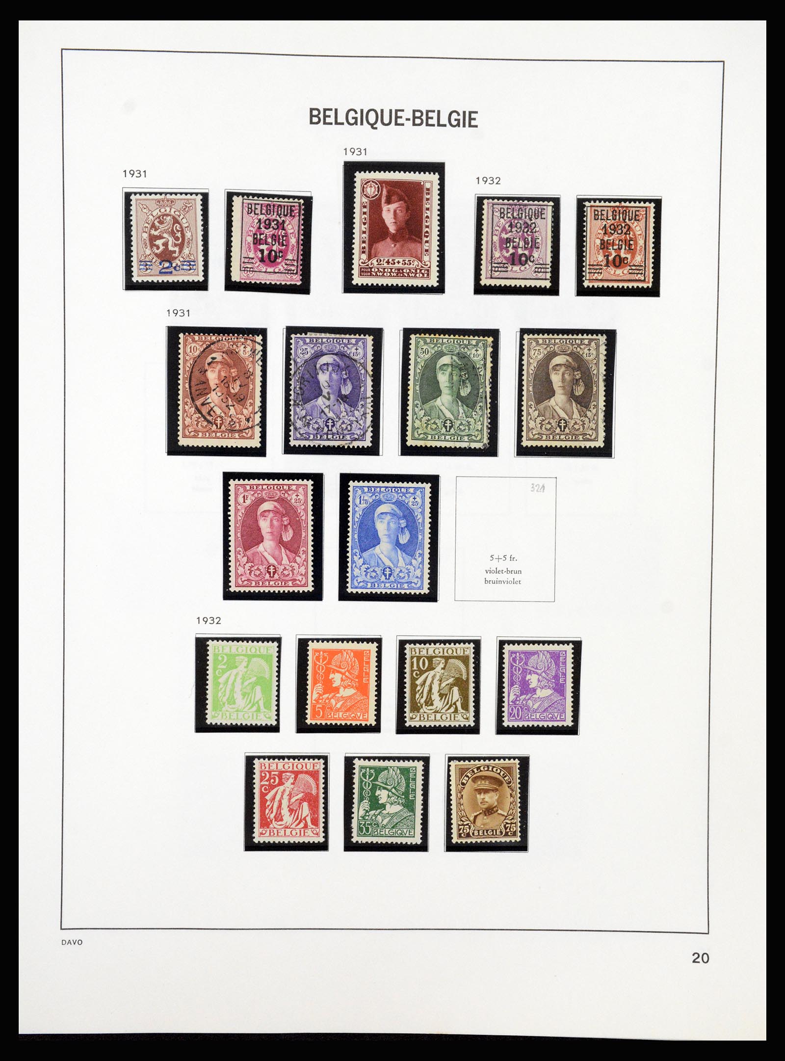 37189 020 - Postzegelverzameling 37189 België 1849-2006.