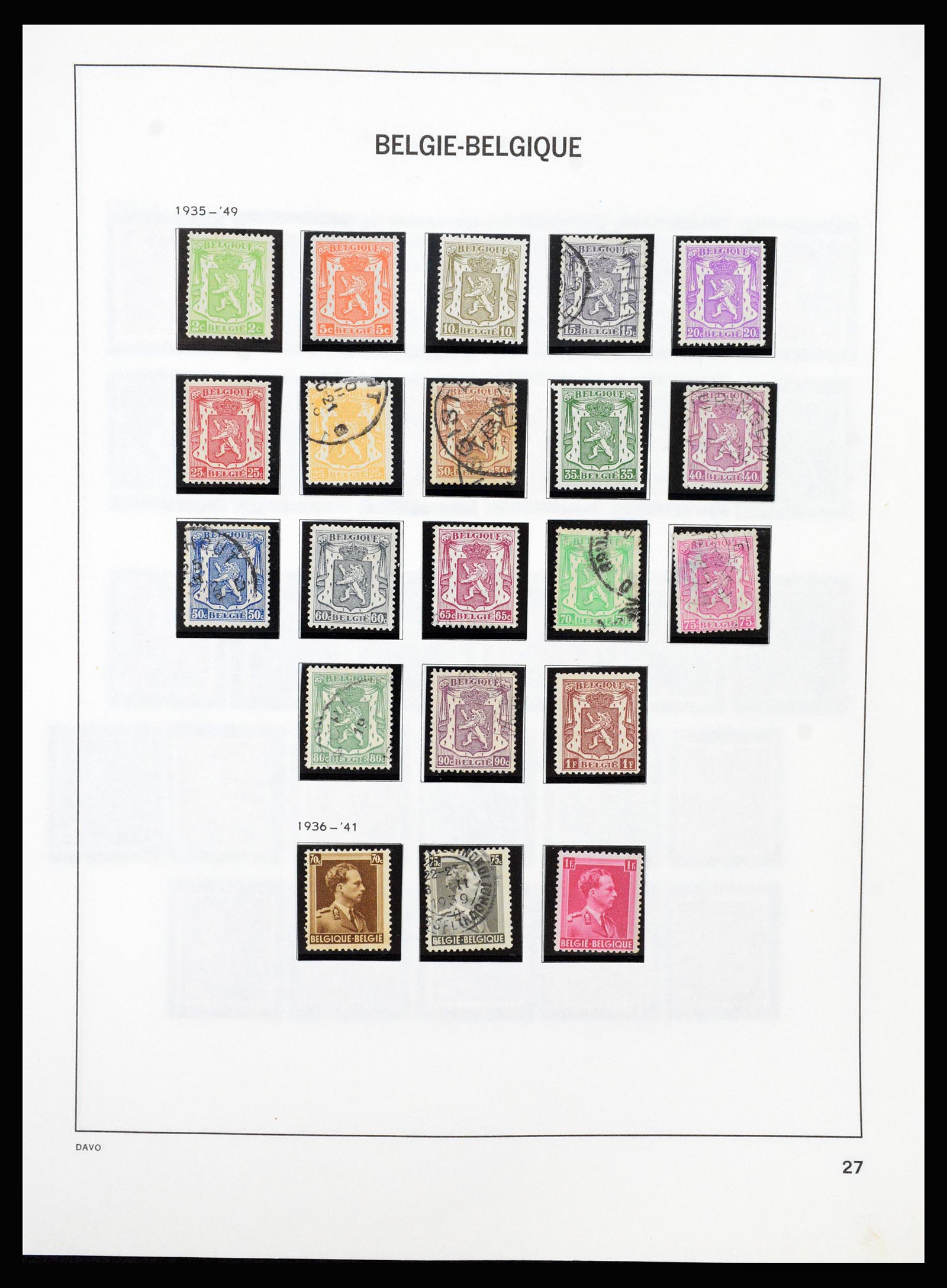 37189 026 - Stamp collection 37189 Belgium 1849-2006.