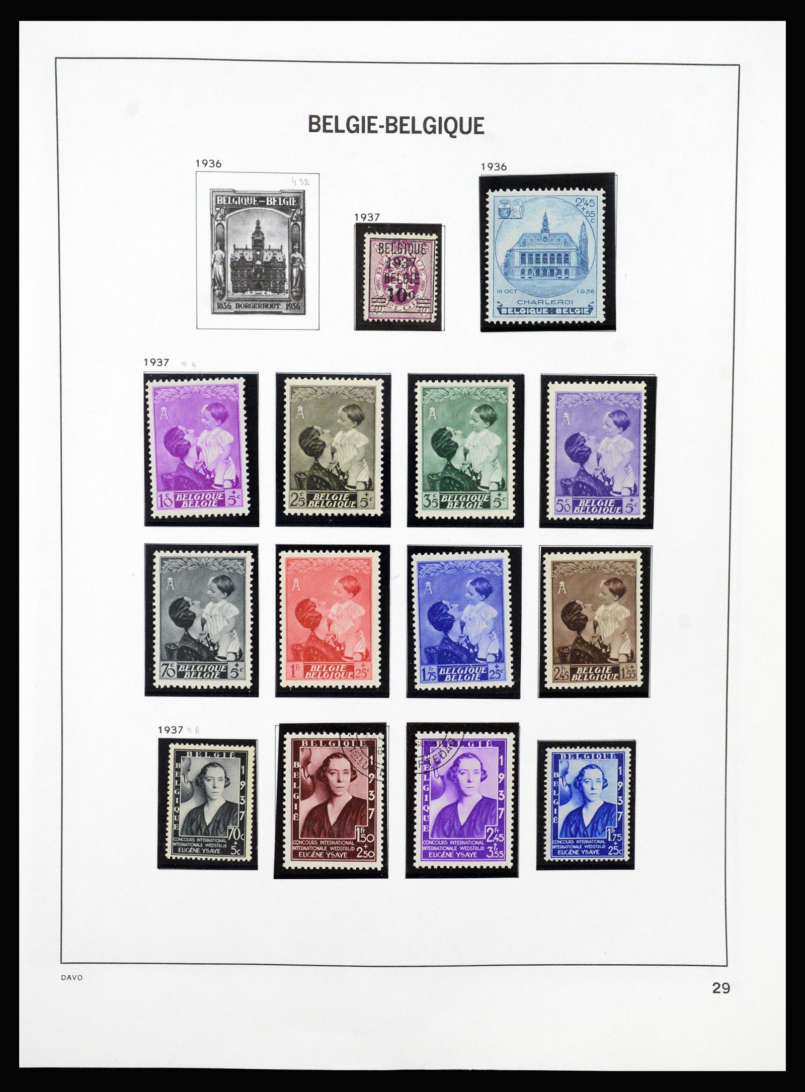 37189 028 - Stamp collection 37189 Belgium 1849-2006.
