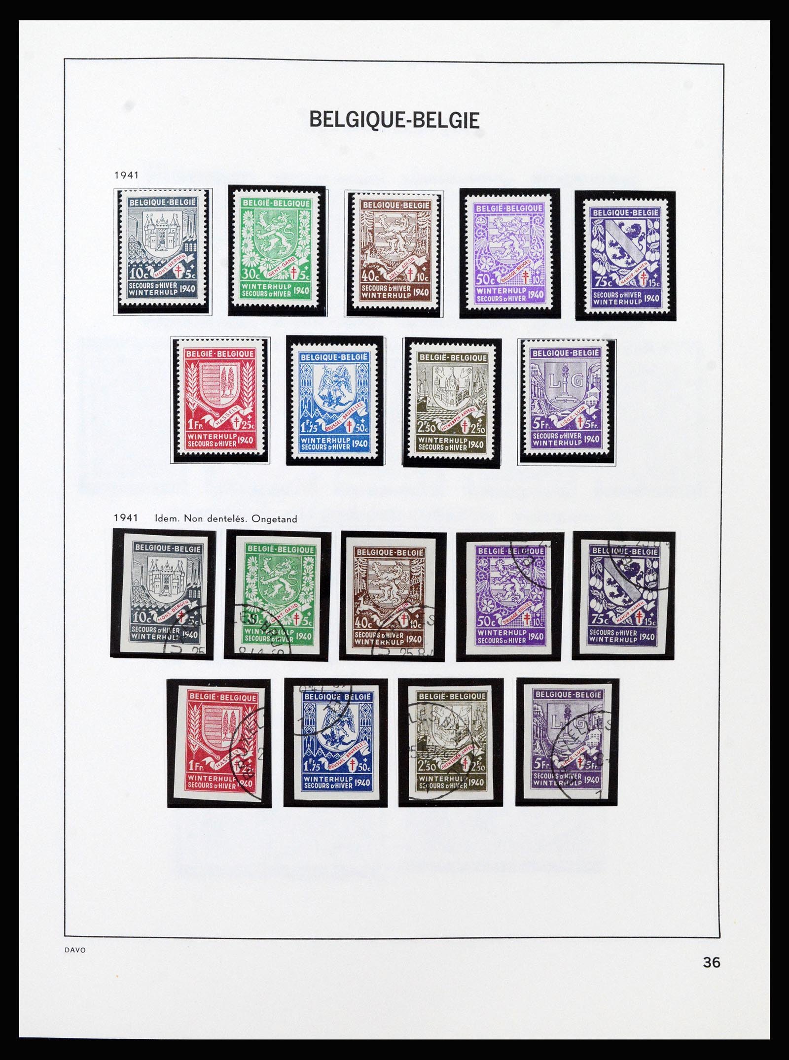 37189 037 - Stamp collection 37189 Belgium 1849-2006.