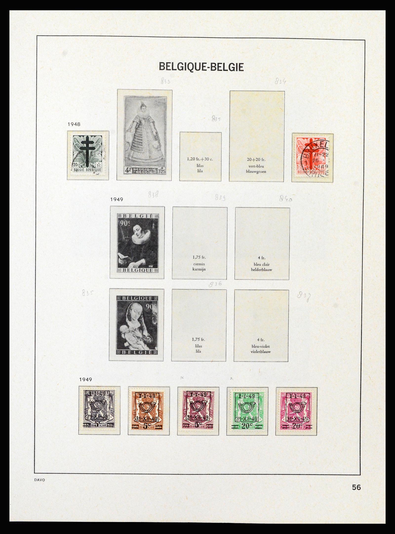 37189 058 - Stamp collection 37189 Belgium 1849-2006.