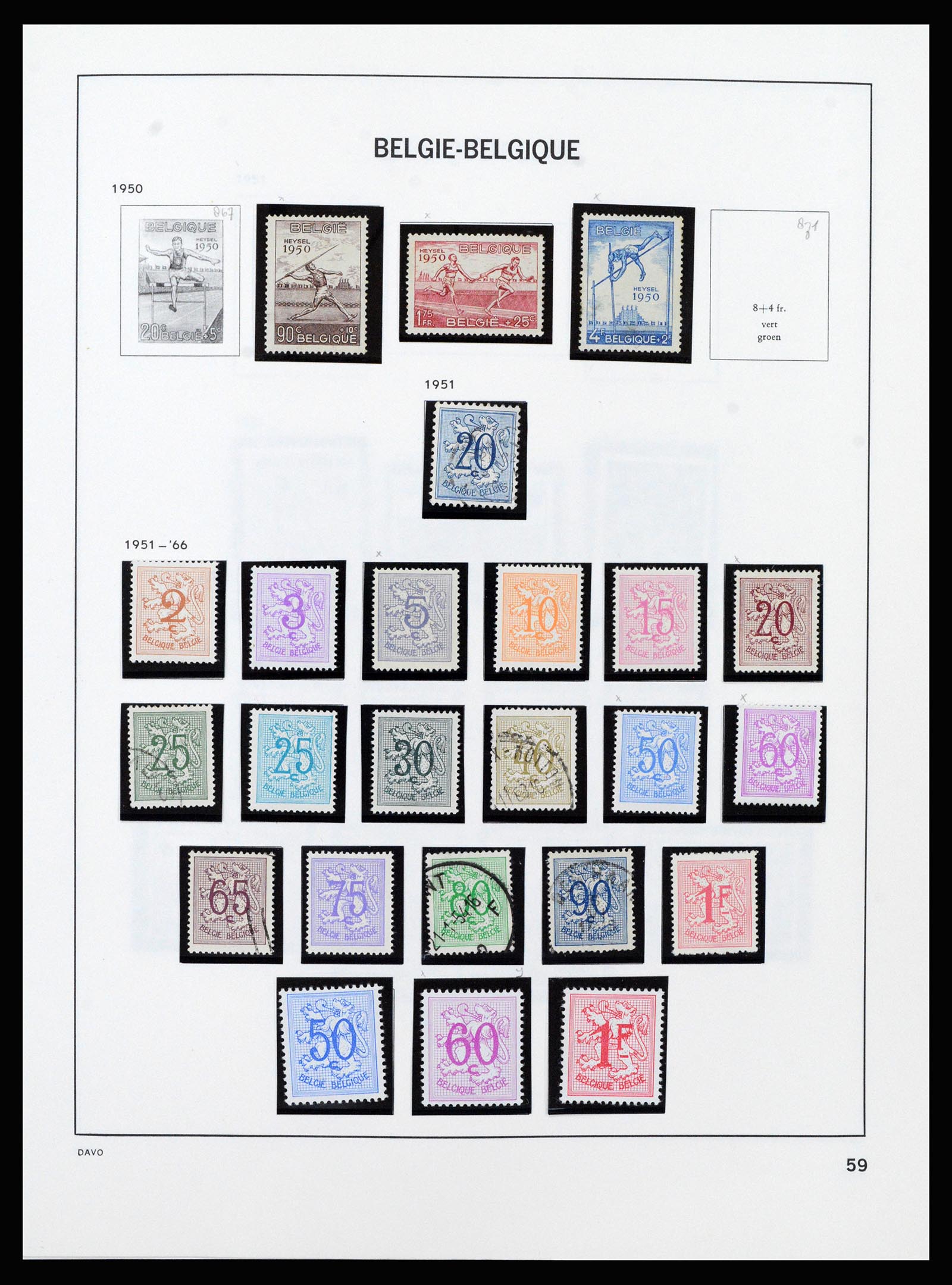 37189 061 - Stamp collection 37189 Belgium 1849-2006.