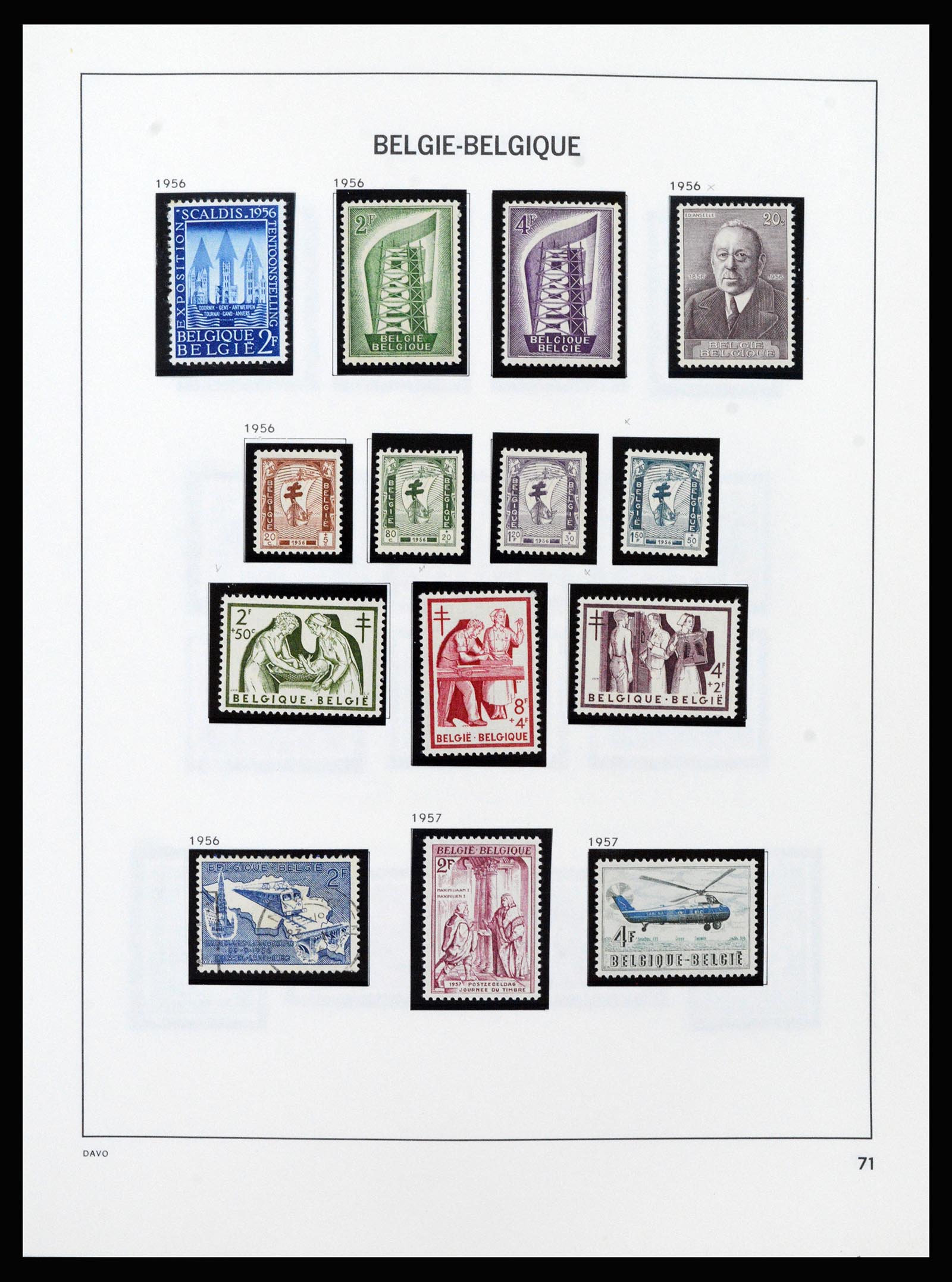 37189 073 - Stamp collection 37189 Belgium 1849-2006.