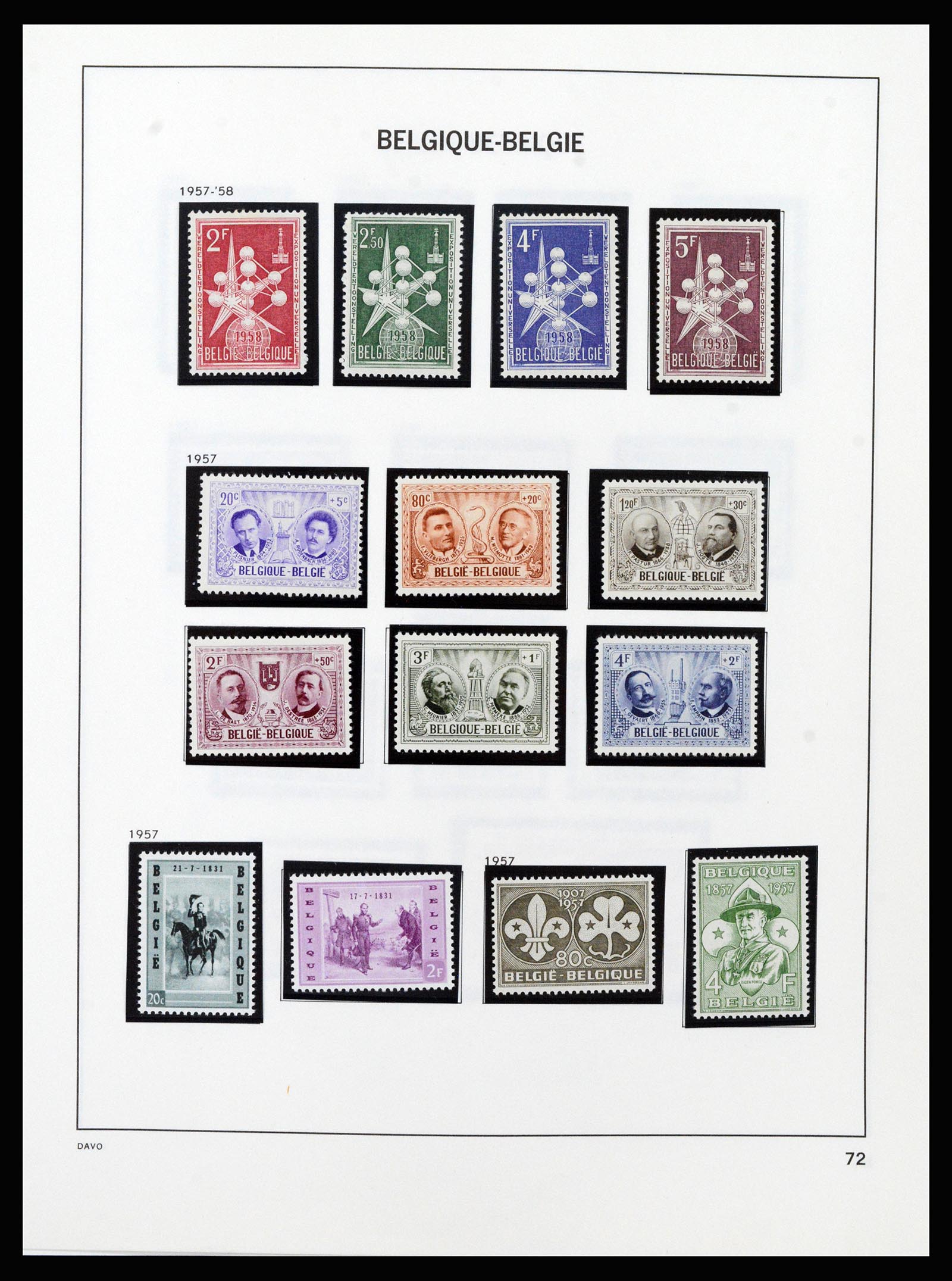37189 074 - Stamp collection 37189 Belgium 1849-2006.