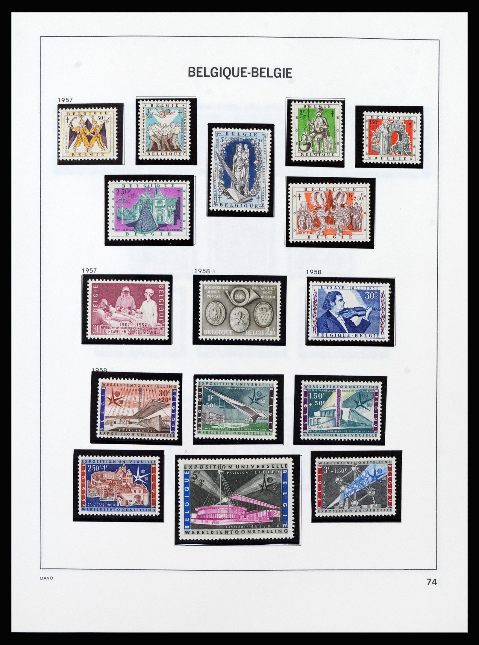 37189 076 - Stamp collection 37189 Belgium 1849-2006.