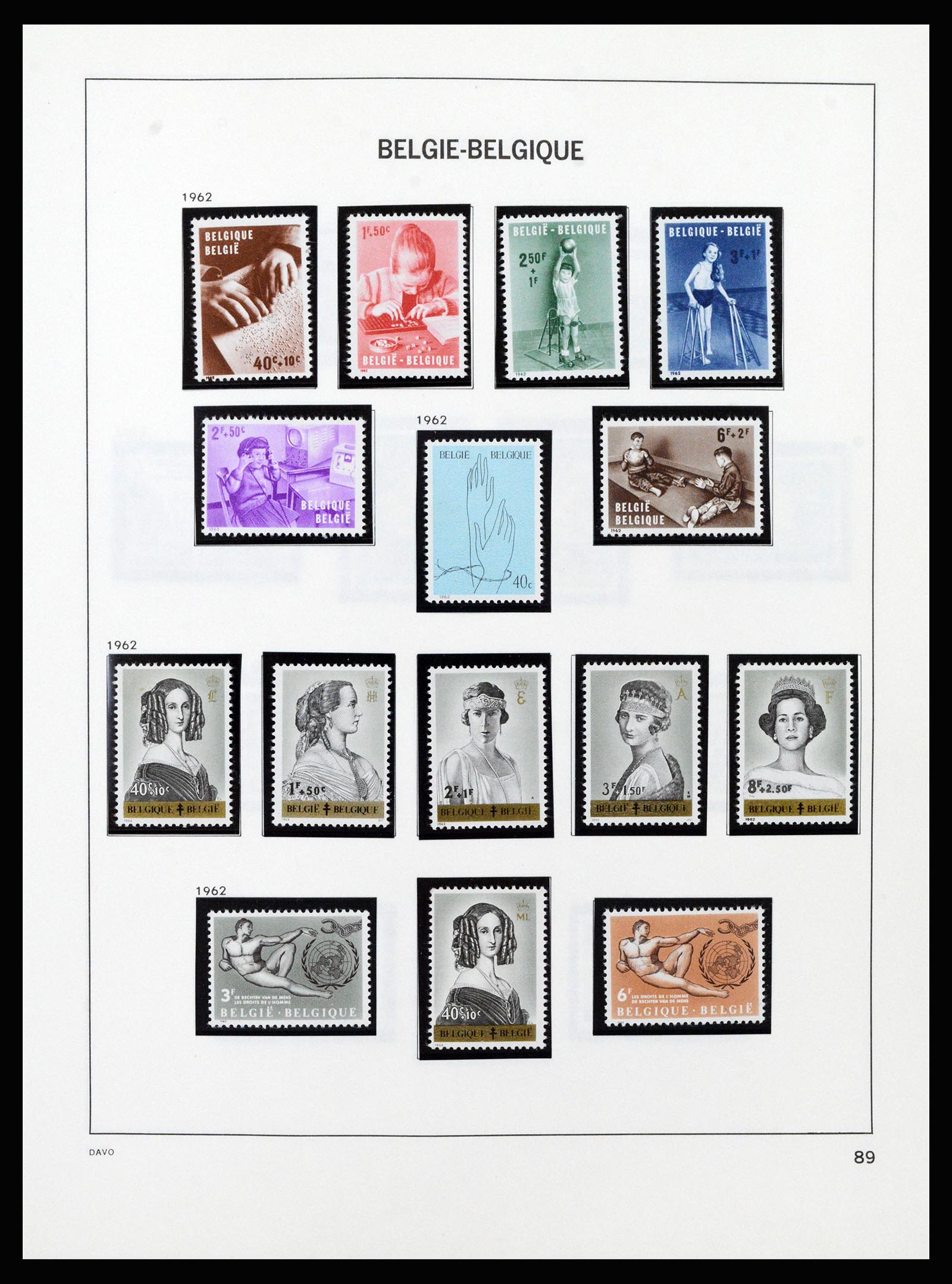 37189 091 - Stamp collection 37189 Belgium 1849-2006.