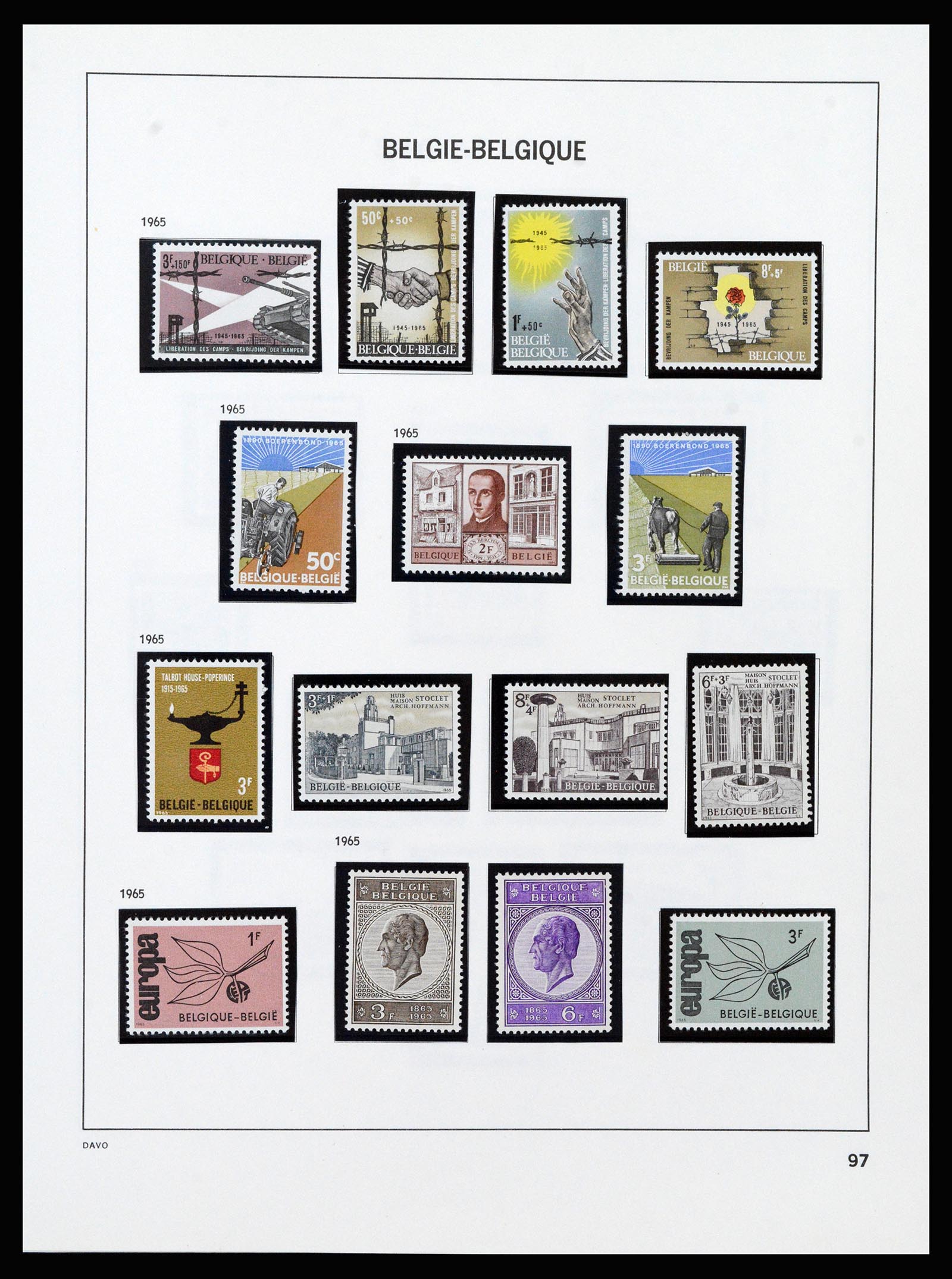 37189 099 - Stamp collection 37189 Belgium 1849-2006.