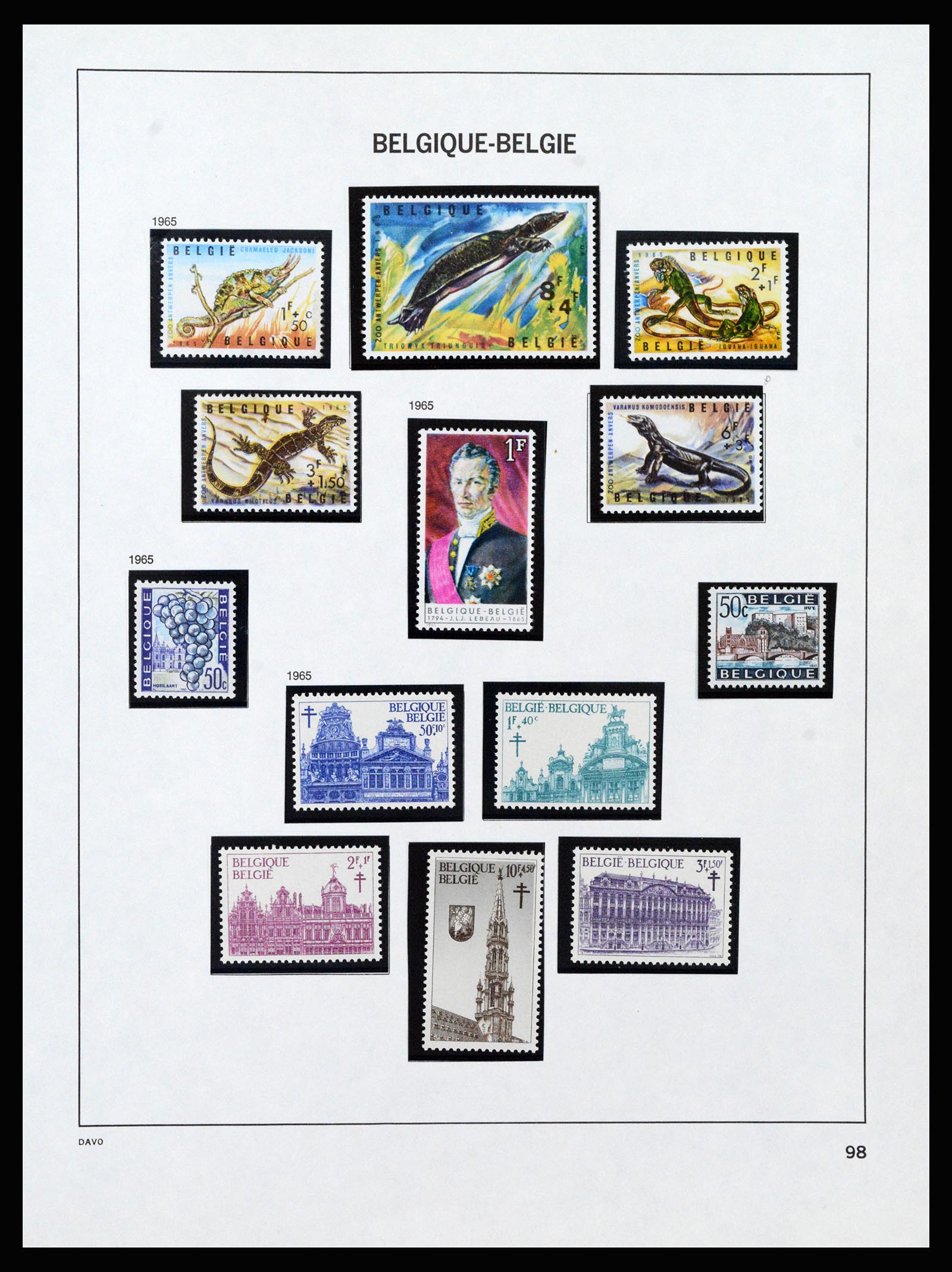 37189 100 - Stamp collection 37189 Belgium 1849-2006.