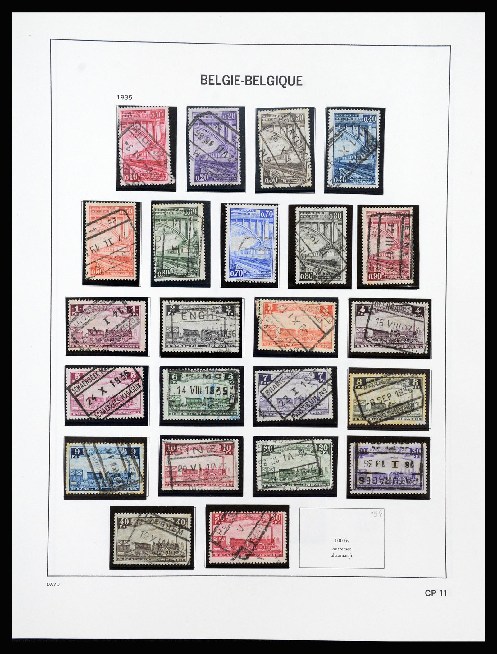 37189 442 - Stamp collection 37189 Belgium 1849-2006.