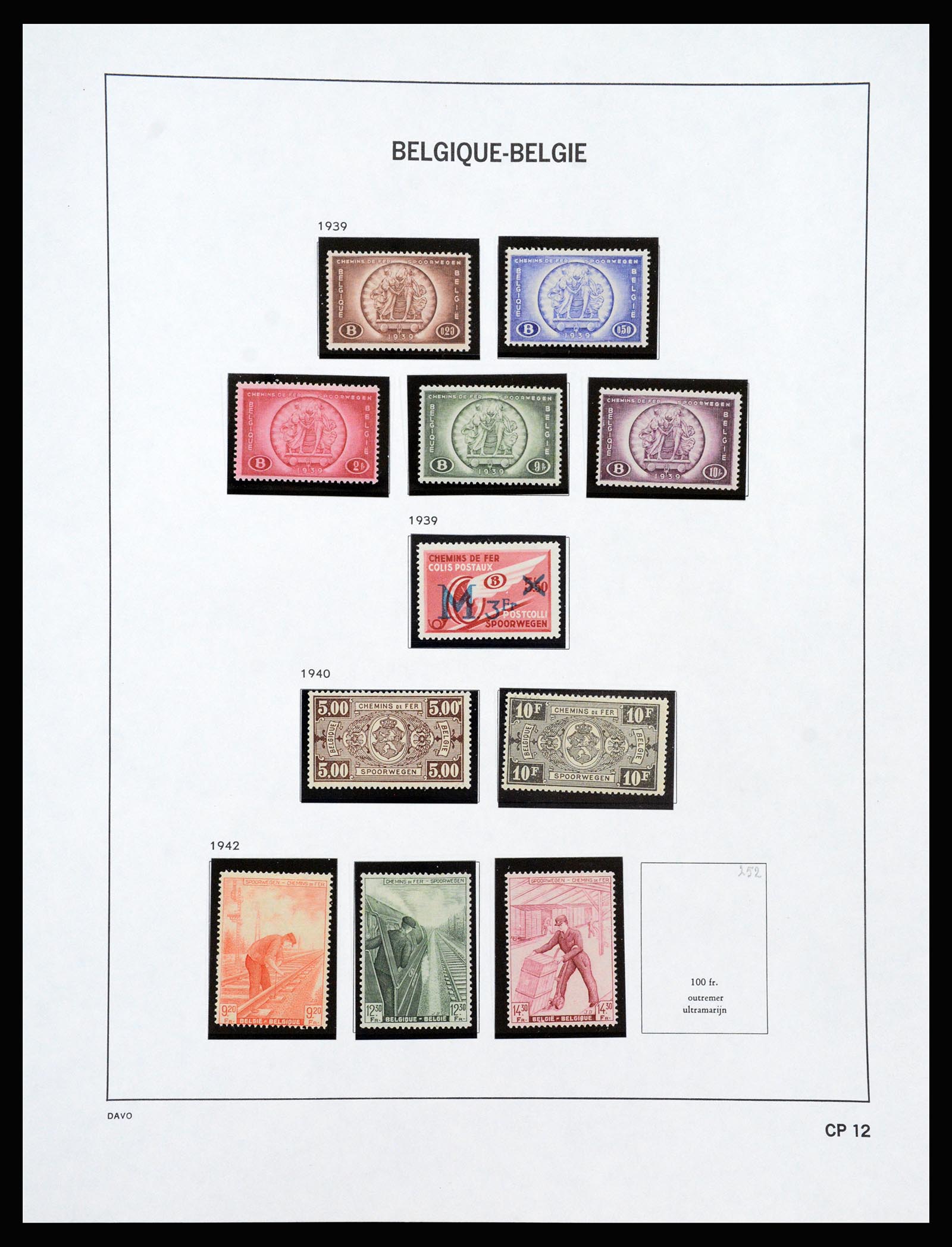 37189 443 - Stamp collection 37189 Belgium 1849-2006.