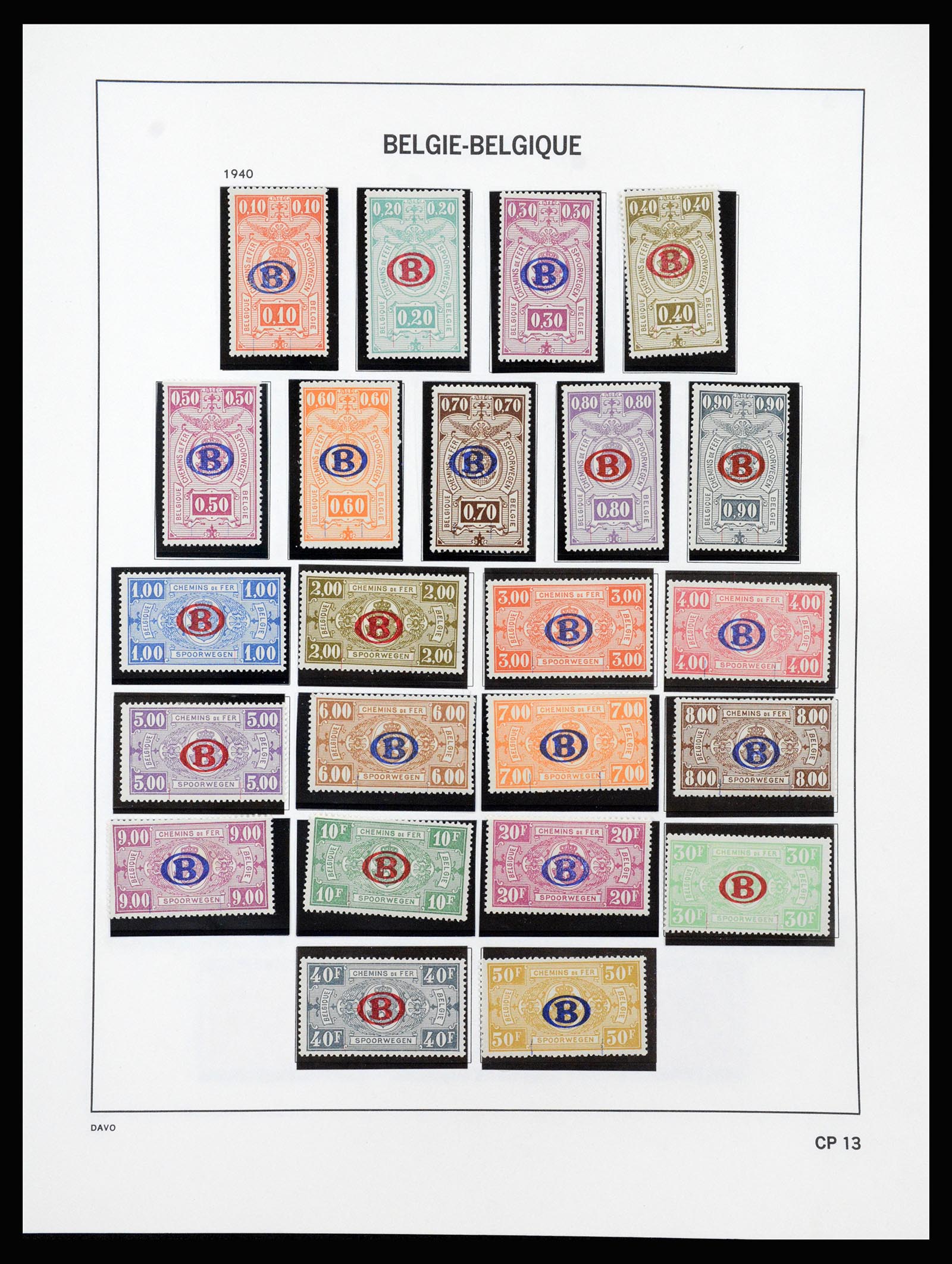 37189 444 - Stamp collection 37189 Belgium 1849-2006.