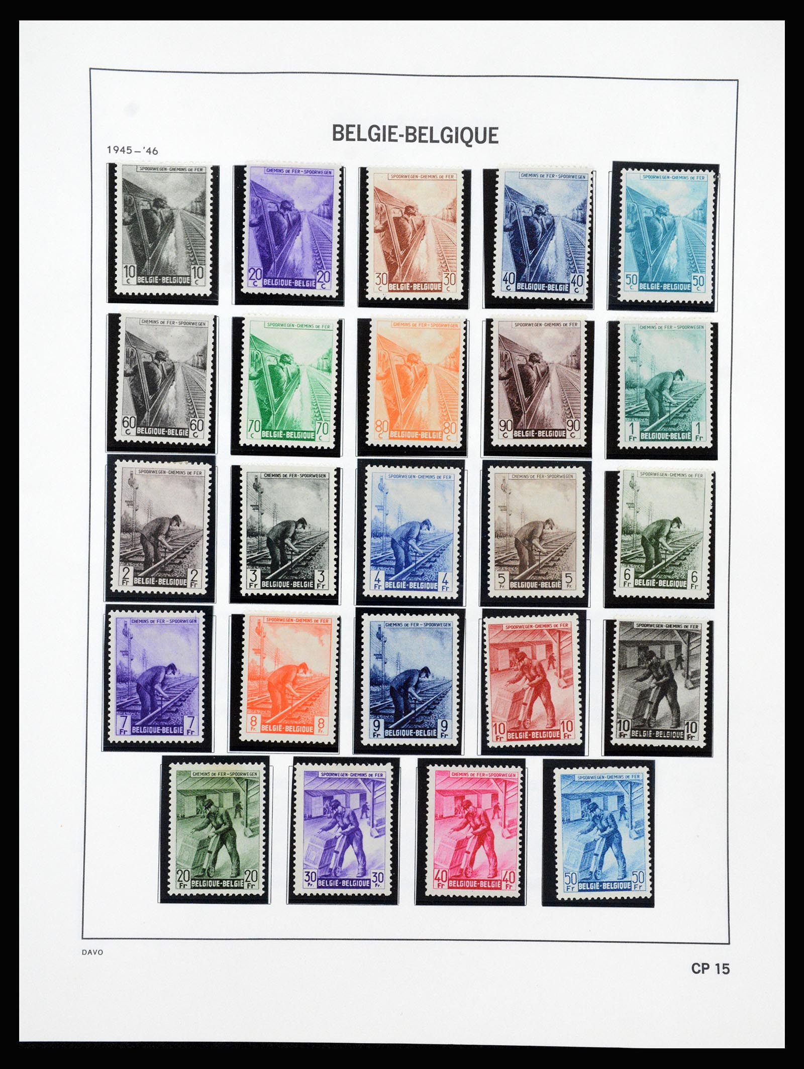 37189 446 - Stamp collection 37189 Belgium 1849-2006.