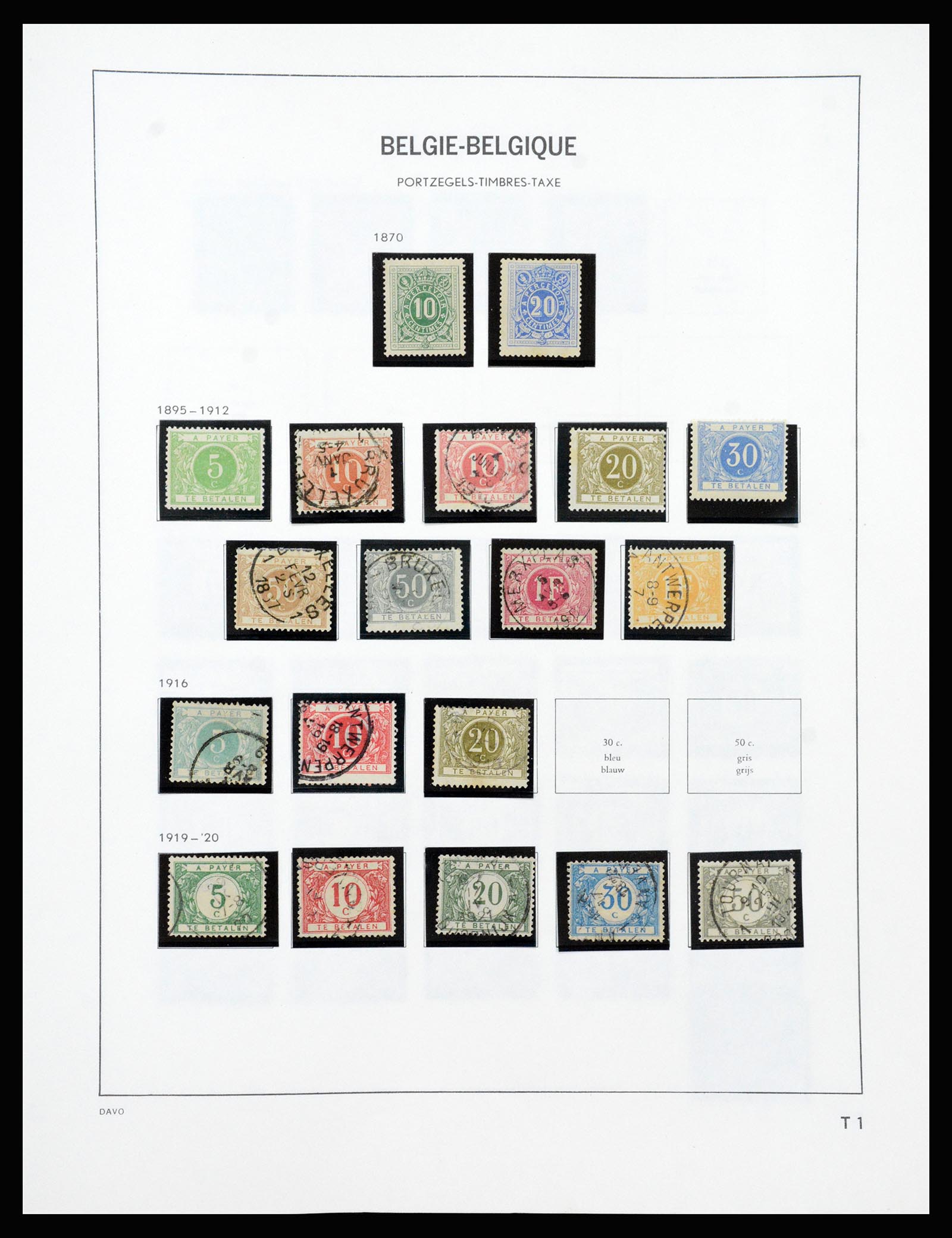 37189 482 - Stamp collection 37189 Belgium 1849-2006.