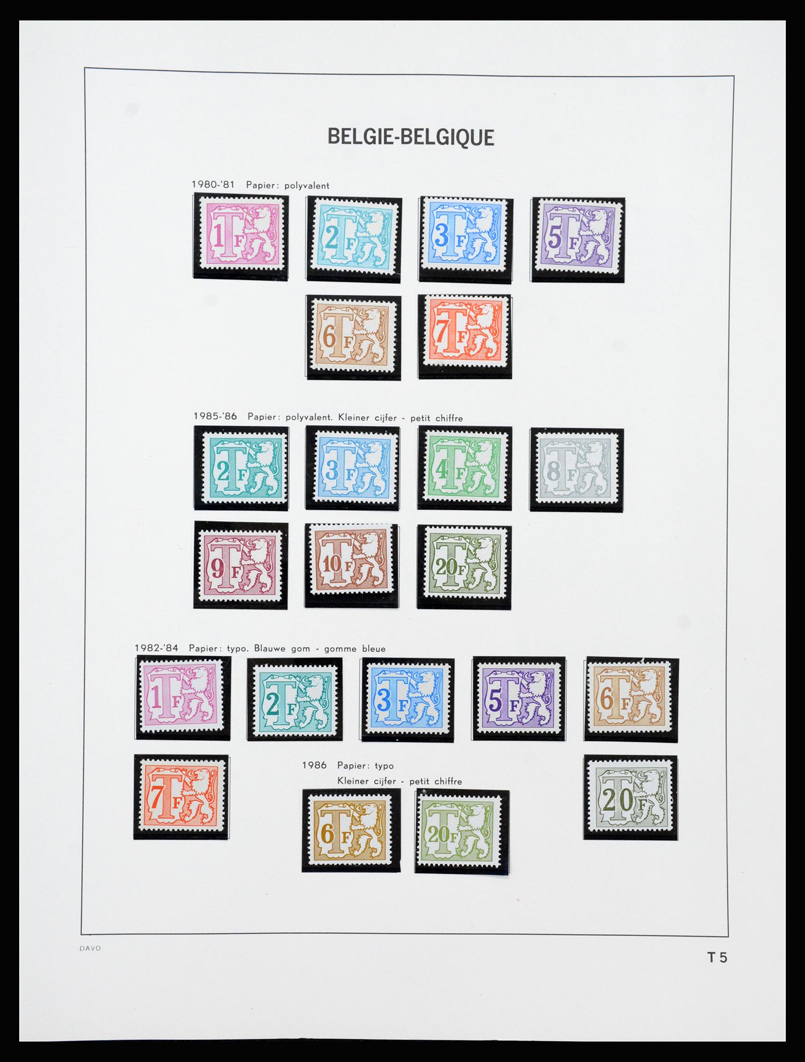 37189 486 - Stamp collection 37189 Belgium 1849-2006.