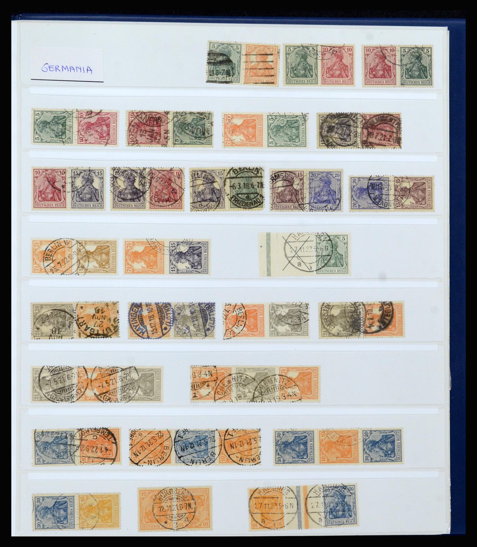 37190 001 - Postzegelverzameling 37190 Duitsland combinaties 1912-1991.