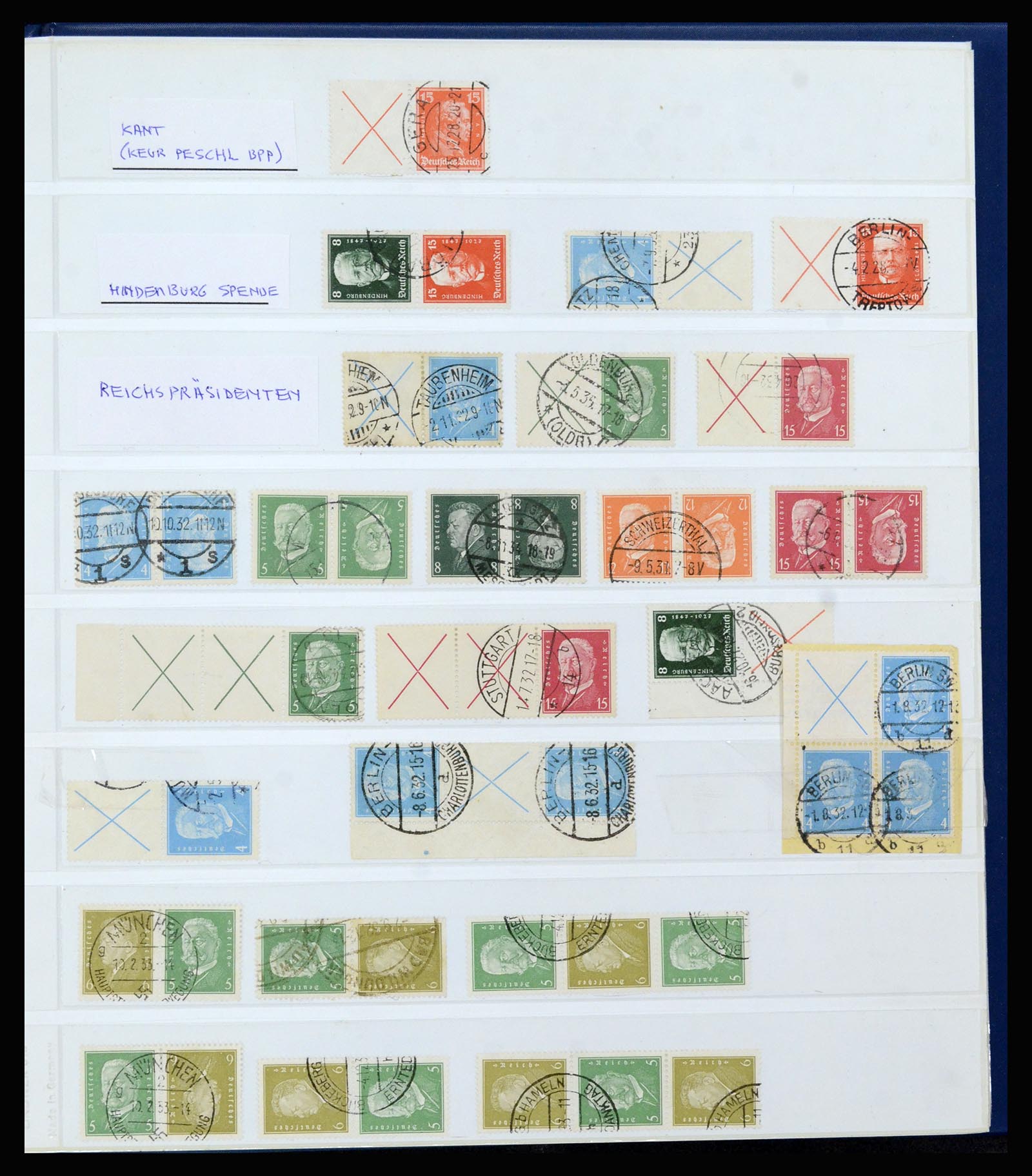 37190 003 - Postzegelverzameling 37190 Duitsland combinaties 1912-1991.