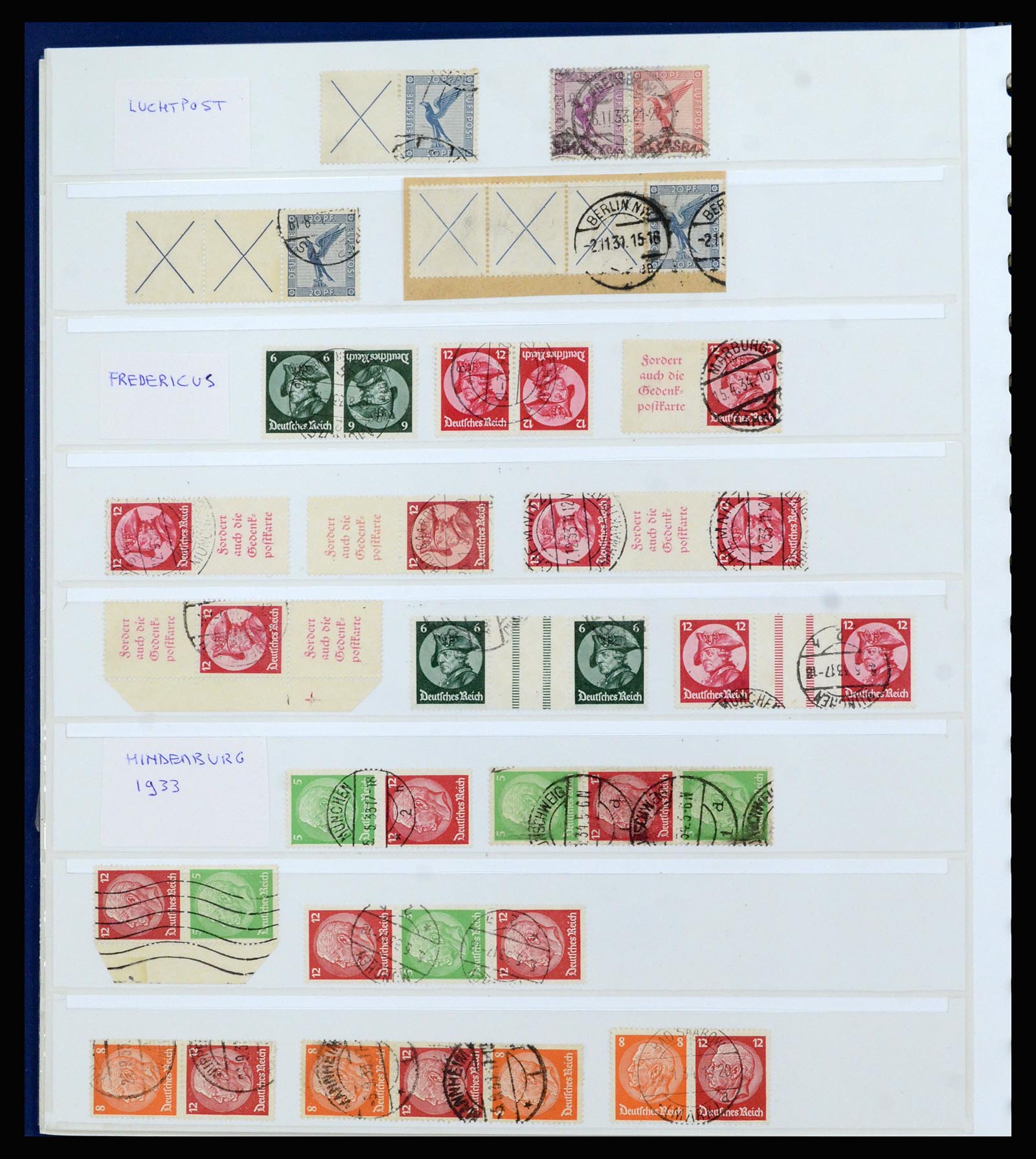 37190 006 - Postzegelverzameling 37190 Duitsland combinaties 1912-1991.