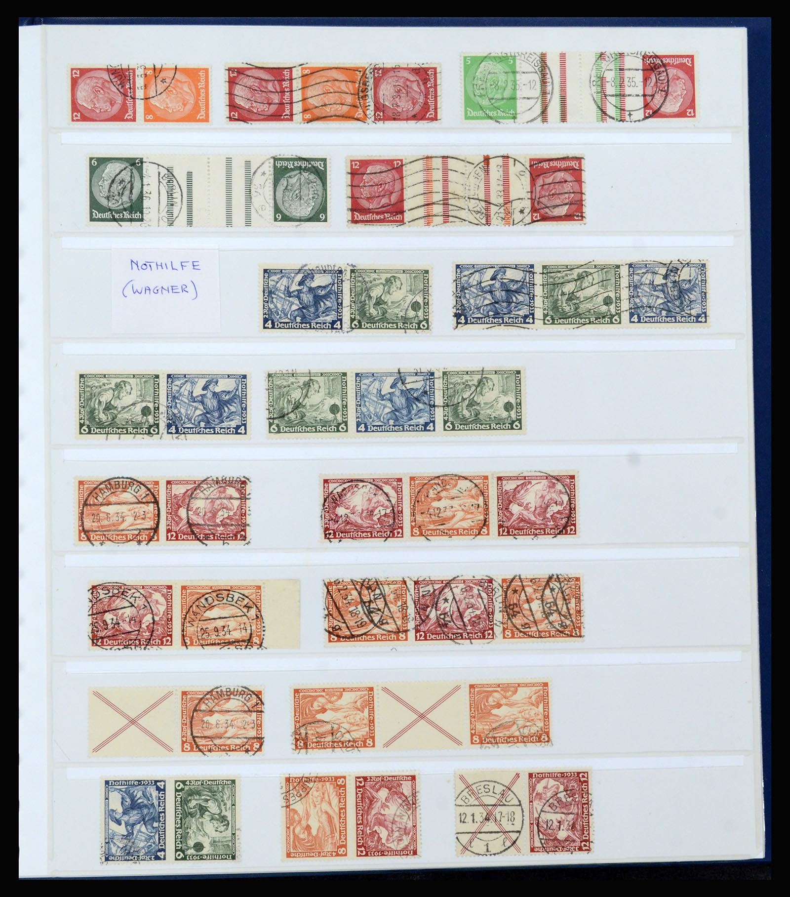 37190 007 - Postzegelverzameling 37190 Duitsland combinaties 1912-1991.