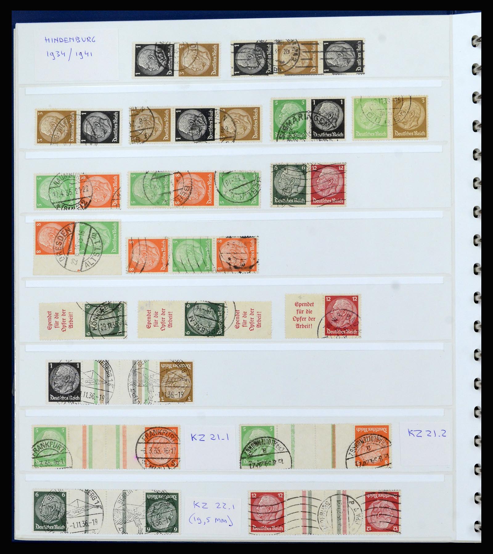 37190 008 - Postzegelverzameling 37190 Duitsland combinaties 1912-1991.