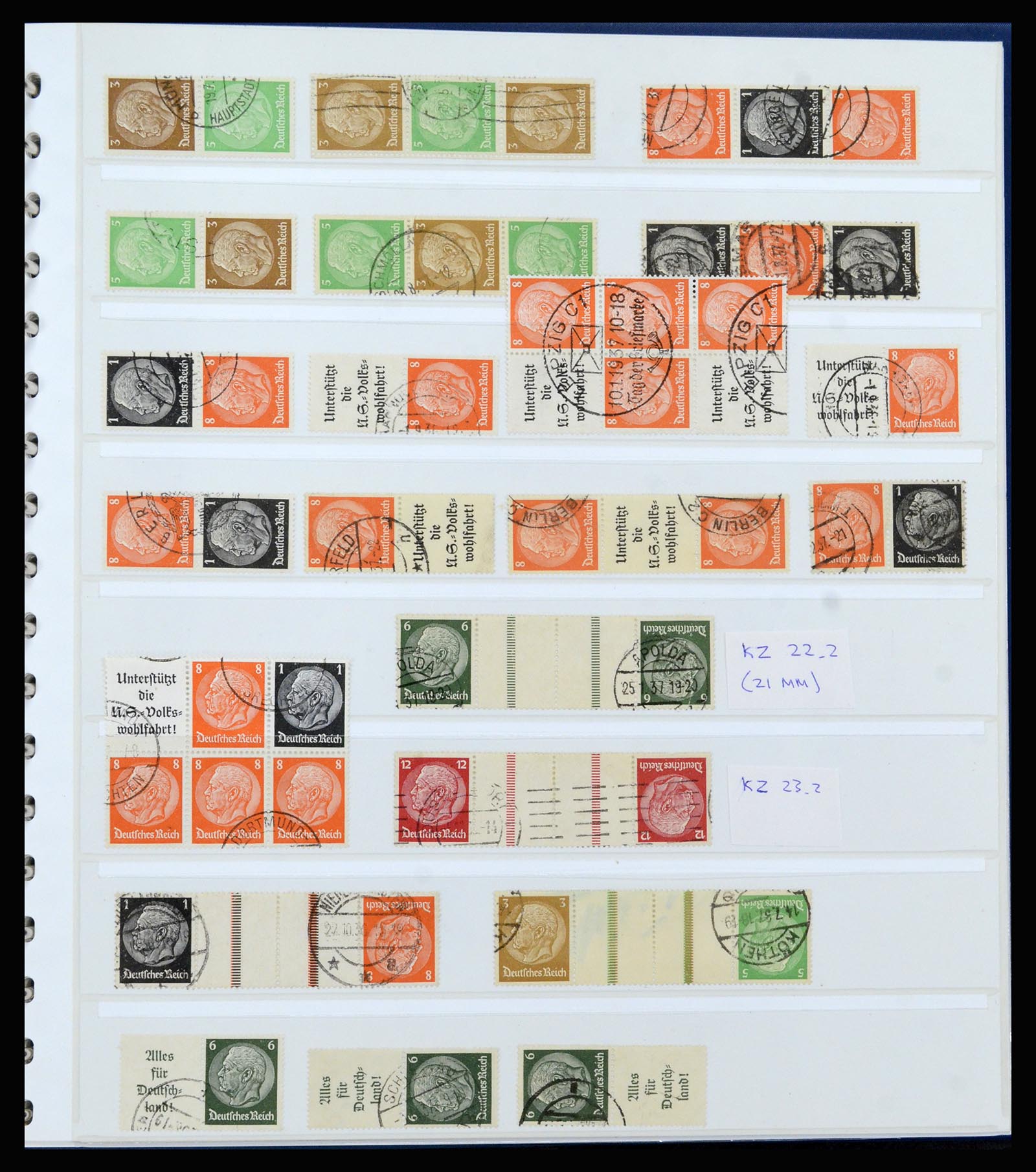 37190 009 - Postzegelverzameling 37190 Duitsland combinaties 1912-1991.