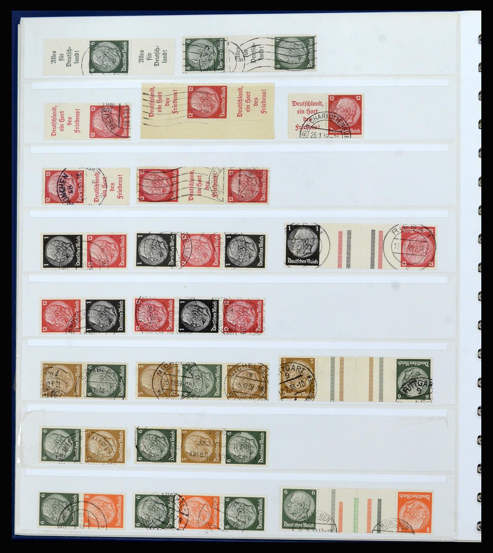 37190 010 - Postzegelverzameling 37190 Duitsland combinaties 1912-1991.