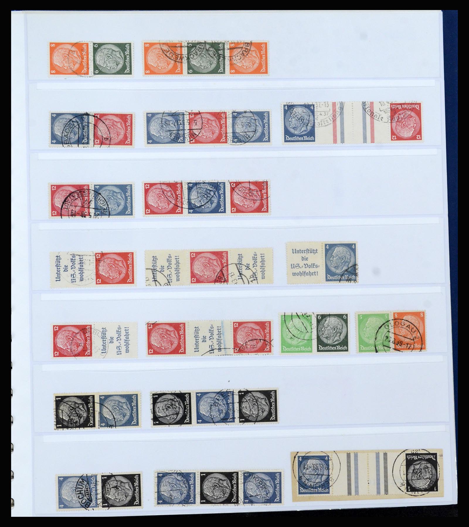 37190 011 - Postzegelverzameling 37190 Duitsland combinaties 1912-1991.