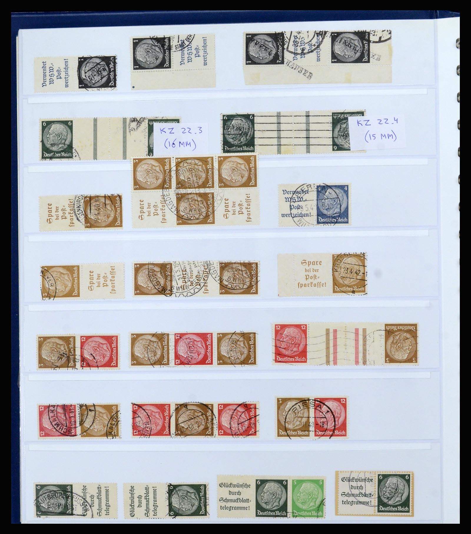 37190 012 - Postzegelverzameling 37190 Duitsland combinaties 1912-1991.