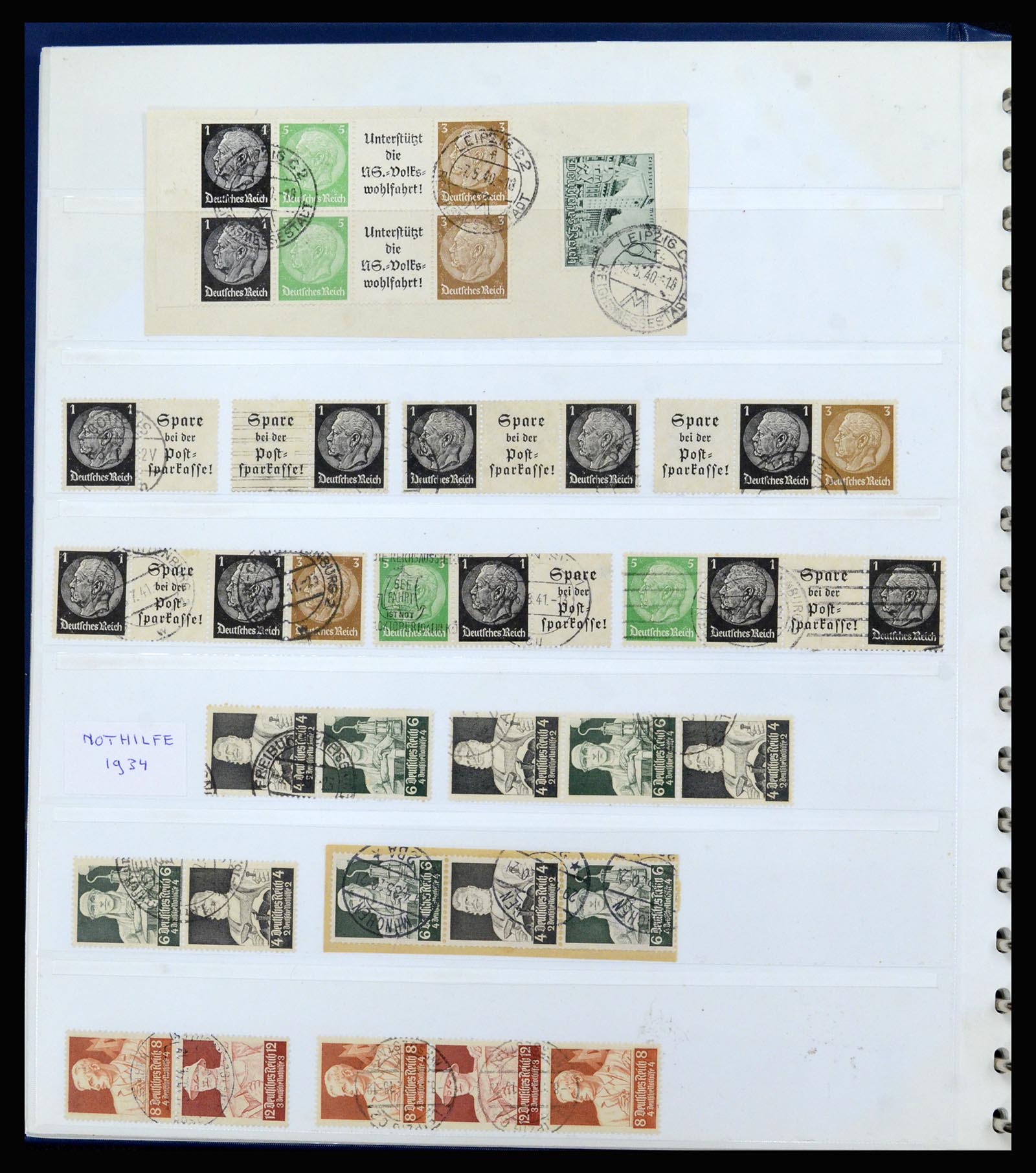 37190 016 - Postzegelverzameling 37190 Duitsland combinaties 1912-1991.