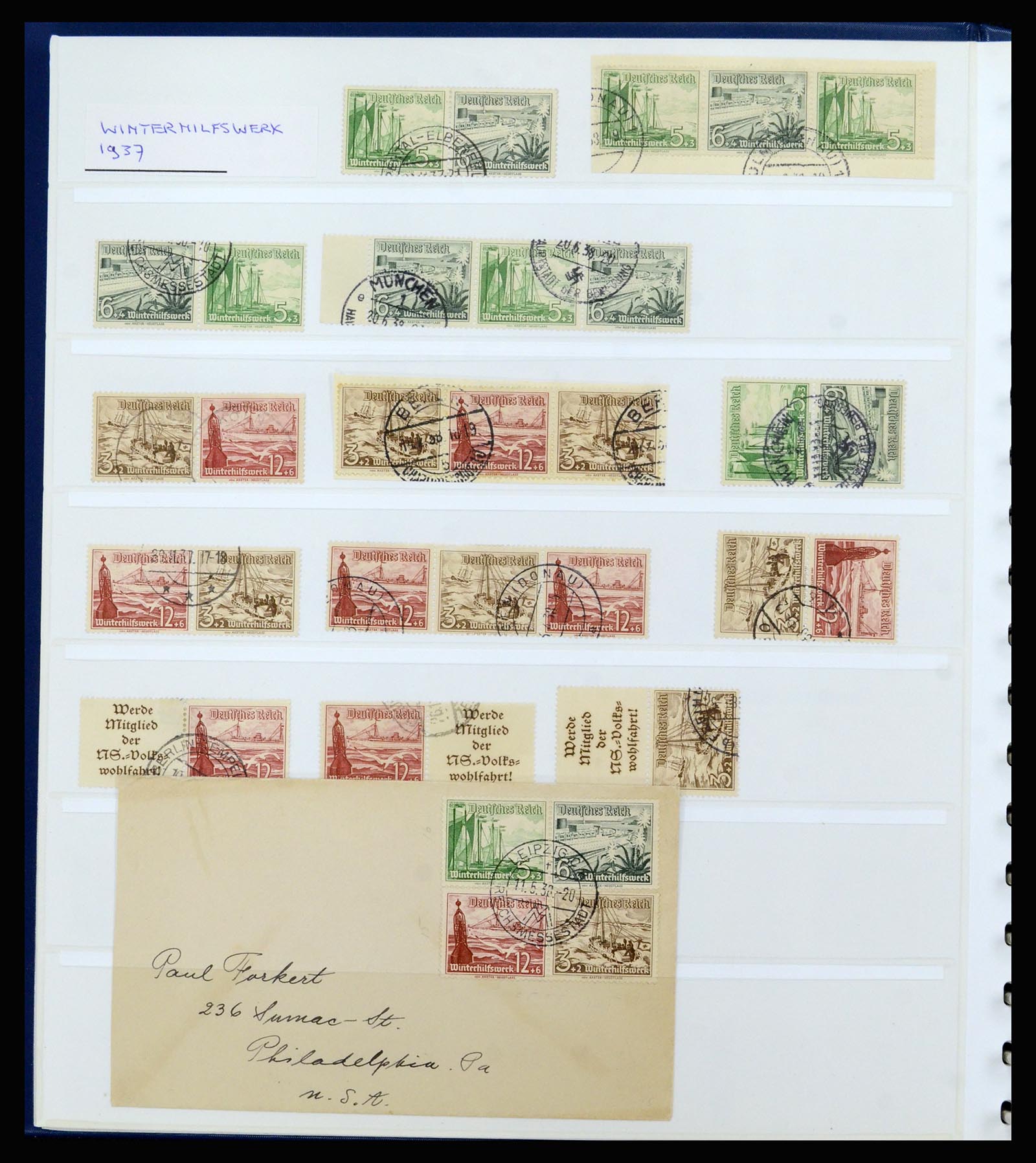 37190 020 - Postzegelverzameling 37190 Duitsland combinaties 1912-1991.
