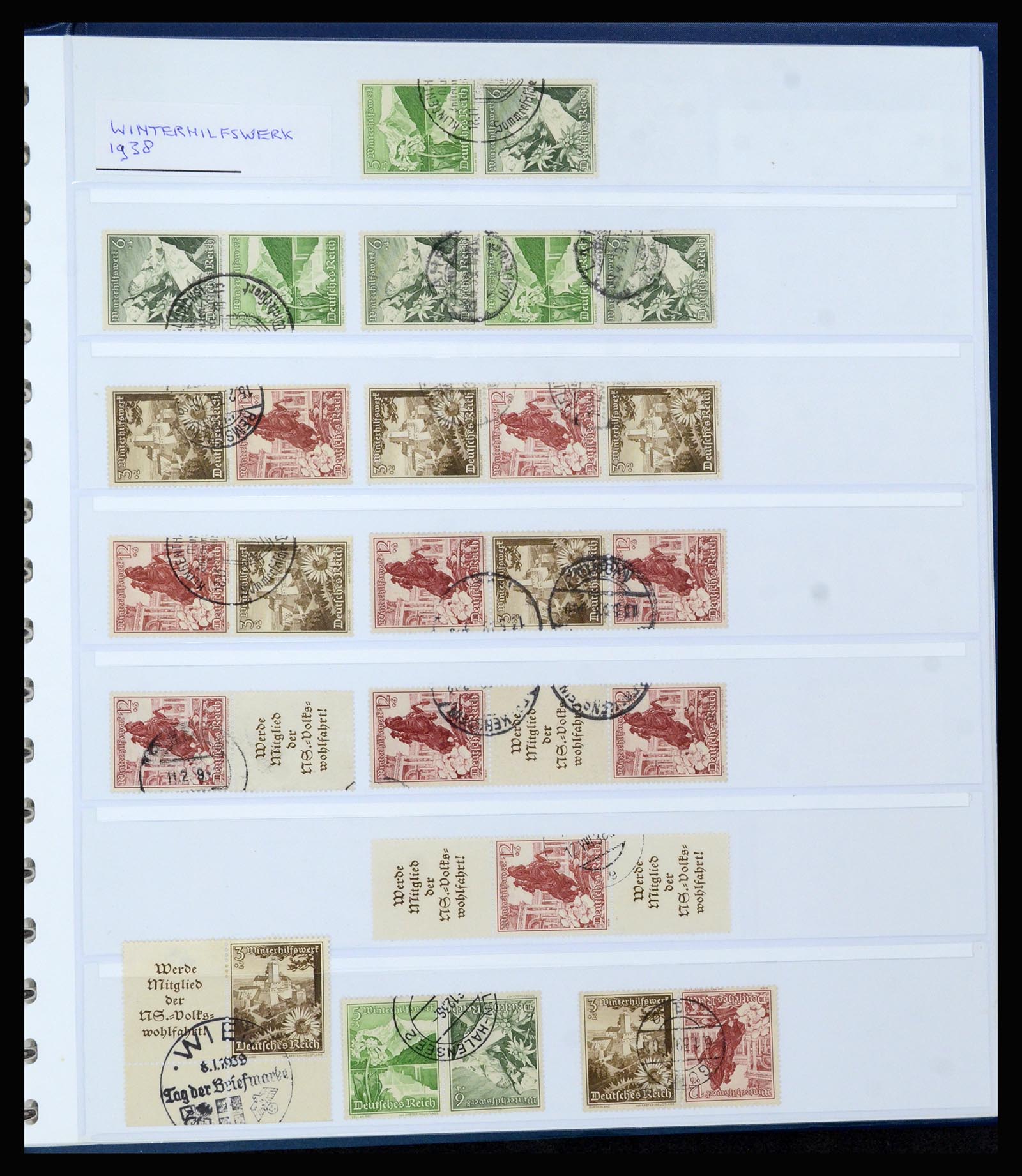 37190 021 - Postzegelverzameling 37190 Duitsland combinaties 1912-1991.